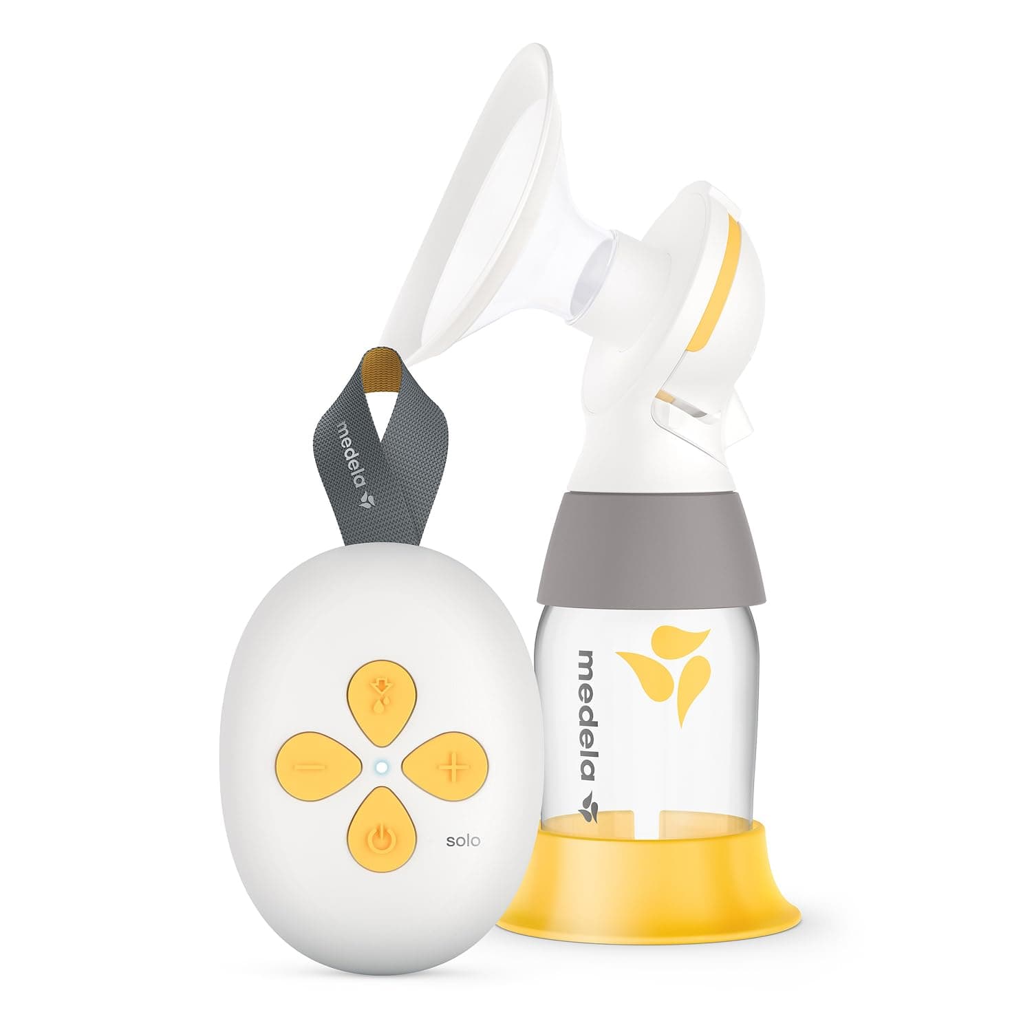 Medela Solo Tiralatte Elettrico Singolo, Silenzioso, Ricaricabile con USB, con Coppa PersonalFit Flex e Tecnologia Medela 2-Phase Expression