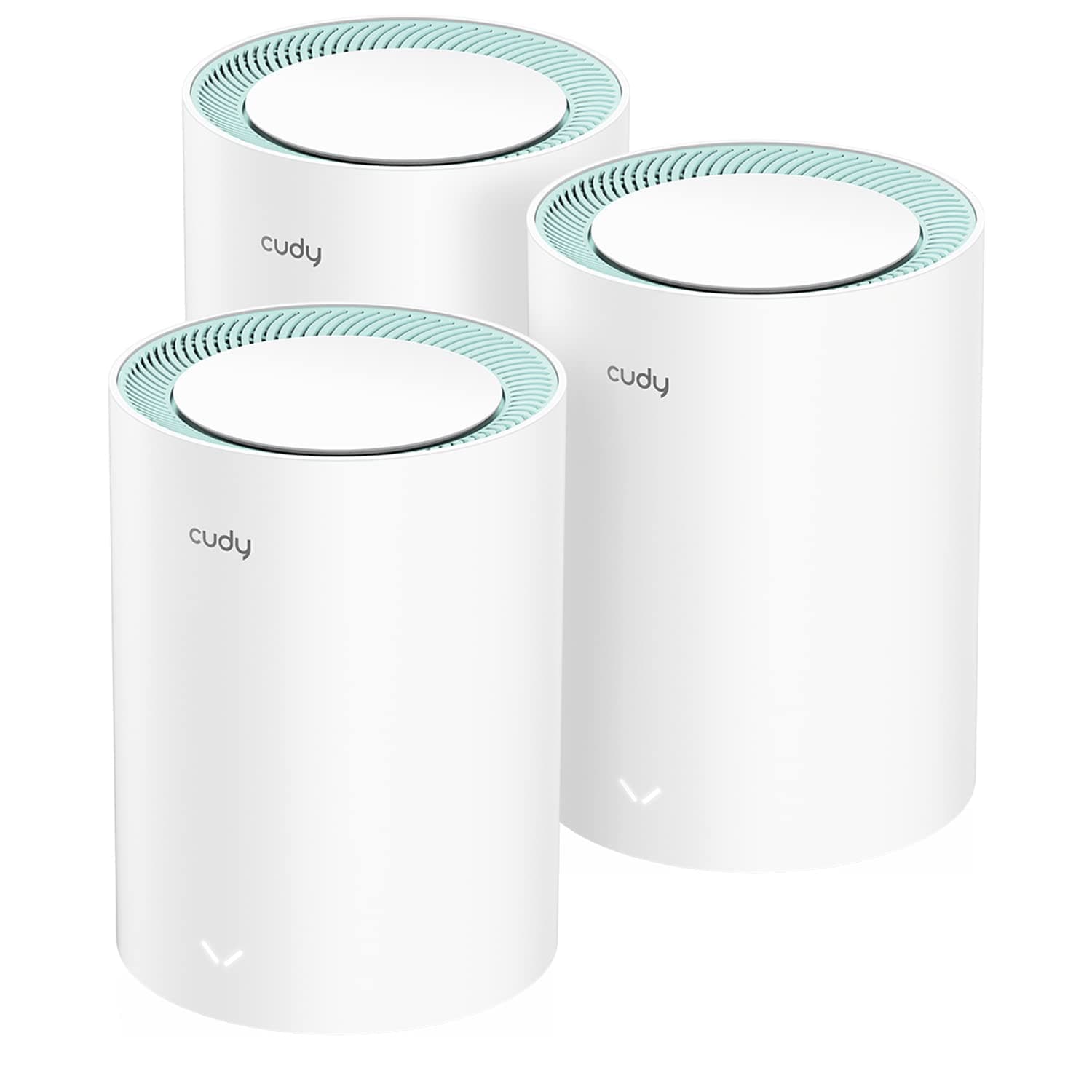 Cudy AC1200 Gigabit Sistema WiFi de Malla Completa, Banda Dual, Extensor WiFi, Puertos Gigabit, Antenas de Alta Ganancia, VPN, Cloudflare, Conecta hasta 100 Dispositivos, M1300 3 Paquete
