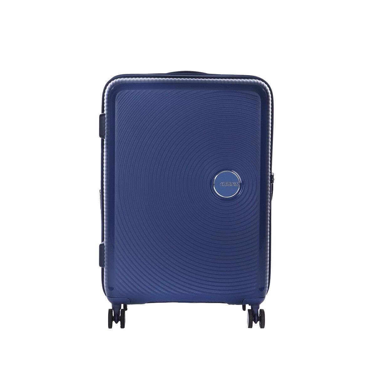 American Tourister Soundbox - Valise Spinner M Extensible, 67 cm, 71.5/81 L, Bleu (Midnight Navy)