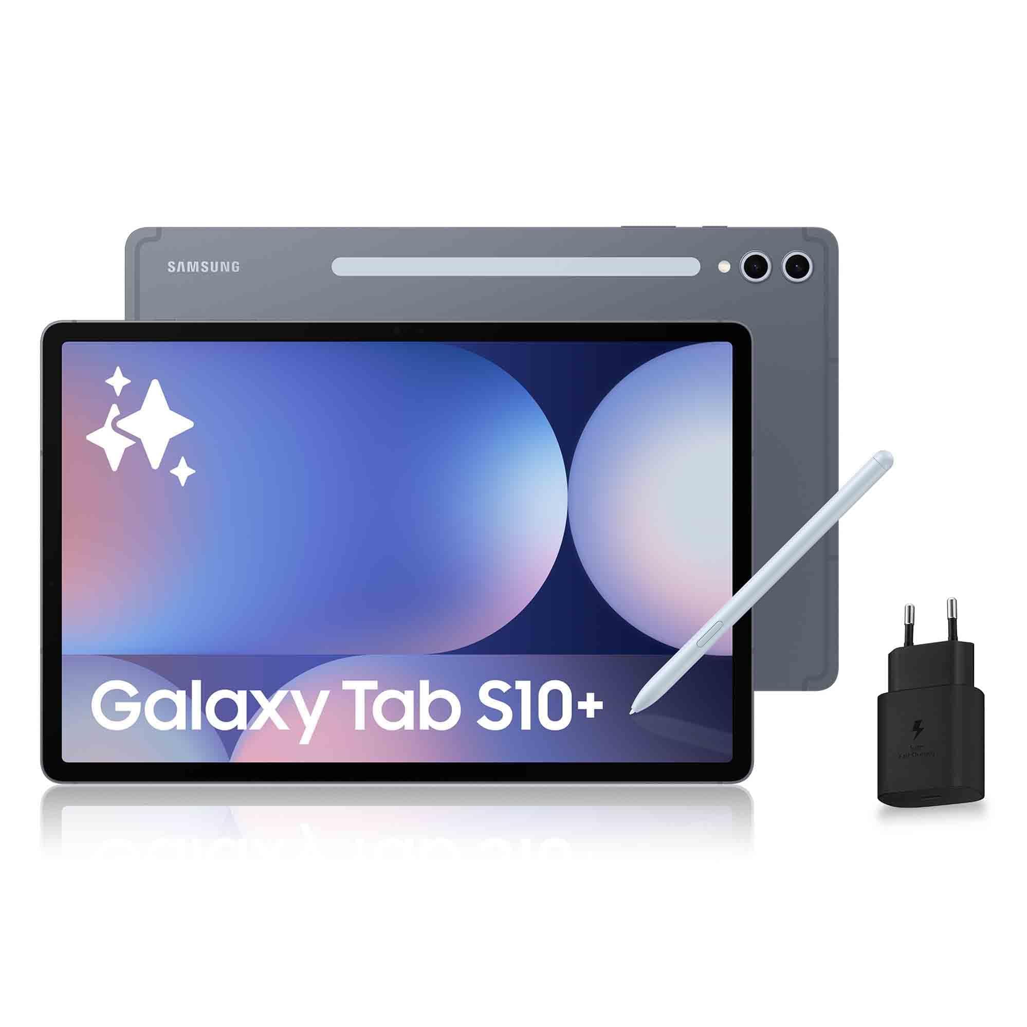 Samsung Galaxy Tab S10+ 12.6'' 5G 256 Go, Tablette Android avec Galaxy AI, Gris Anthracite, S Pen + Chargeur Secteur Rapide 25W Inclus, Version FR