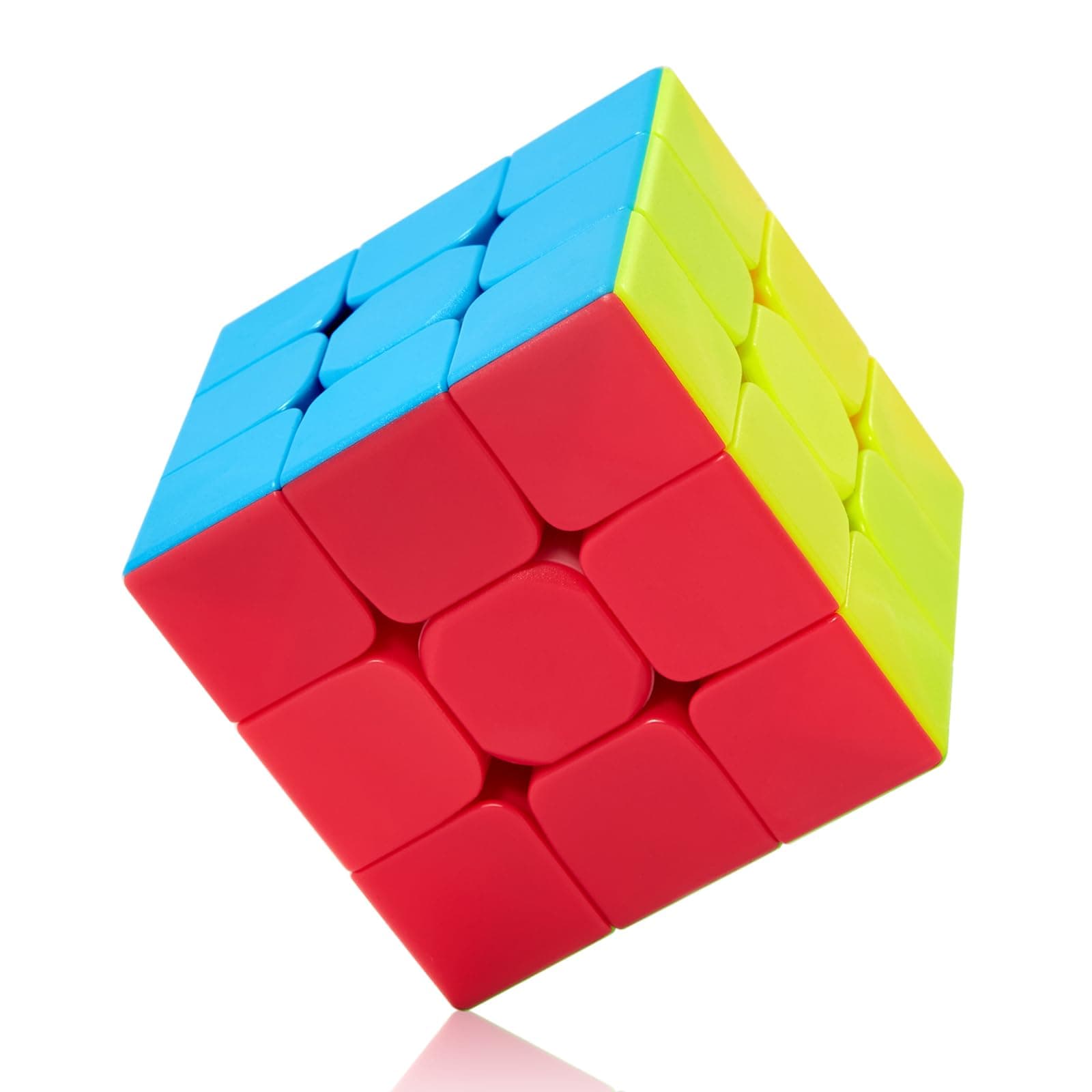 ROXENDA Cube de Vitesse 3X3 Speed Cube, Stickerless Cube Magique Facile à Tourner et à Lisser Speedcube- Tourne Plus Vite Que l'original (3x3x3)