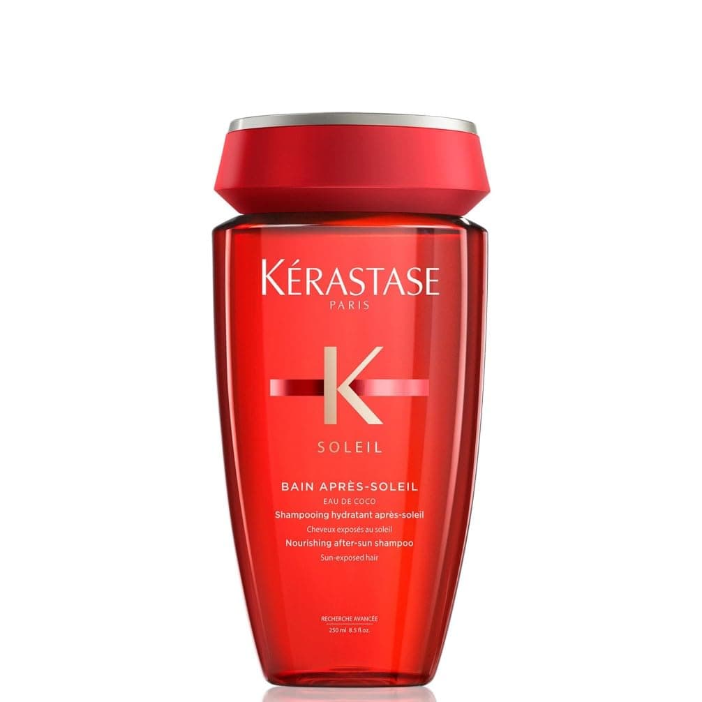 Kérastase Shampoo mit Sonnenschutz für alle Haartypen, Haarbad für mehr Glanz und Geschmeidigkeit, Bain Après-Soleil, Soleil, 250 ml