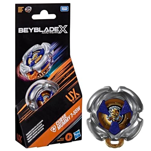 Beyblade X, Curse Mummy 7-55W UX, Kit de Refuerzo con Top Takara Tomy de Tipo Defensa, Juguetes Tops de Batalla, A Partir de 8 años