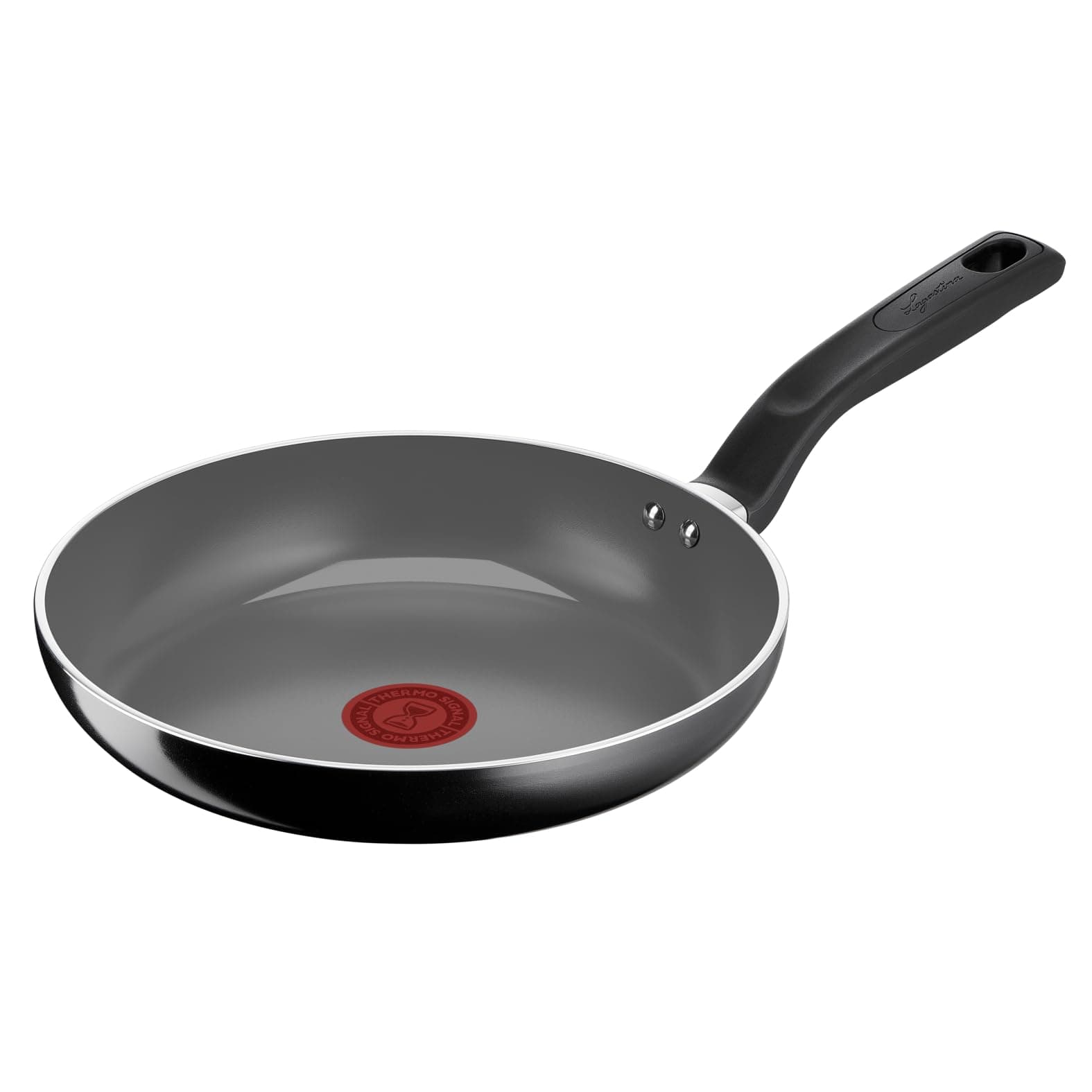 Lagostina Goccia Padella 24 cm, Rivestimento in Ceramica Antiaderente, Scorrevolezza Ottimale, Pulizia Facile, Thermo-Signal, Sicura, Compatibile con Induzione