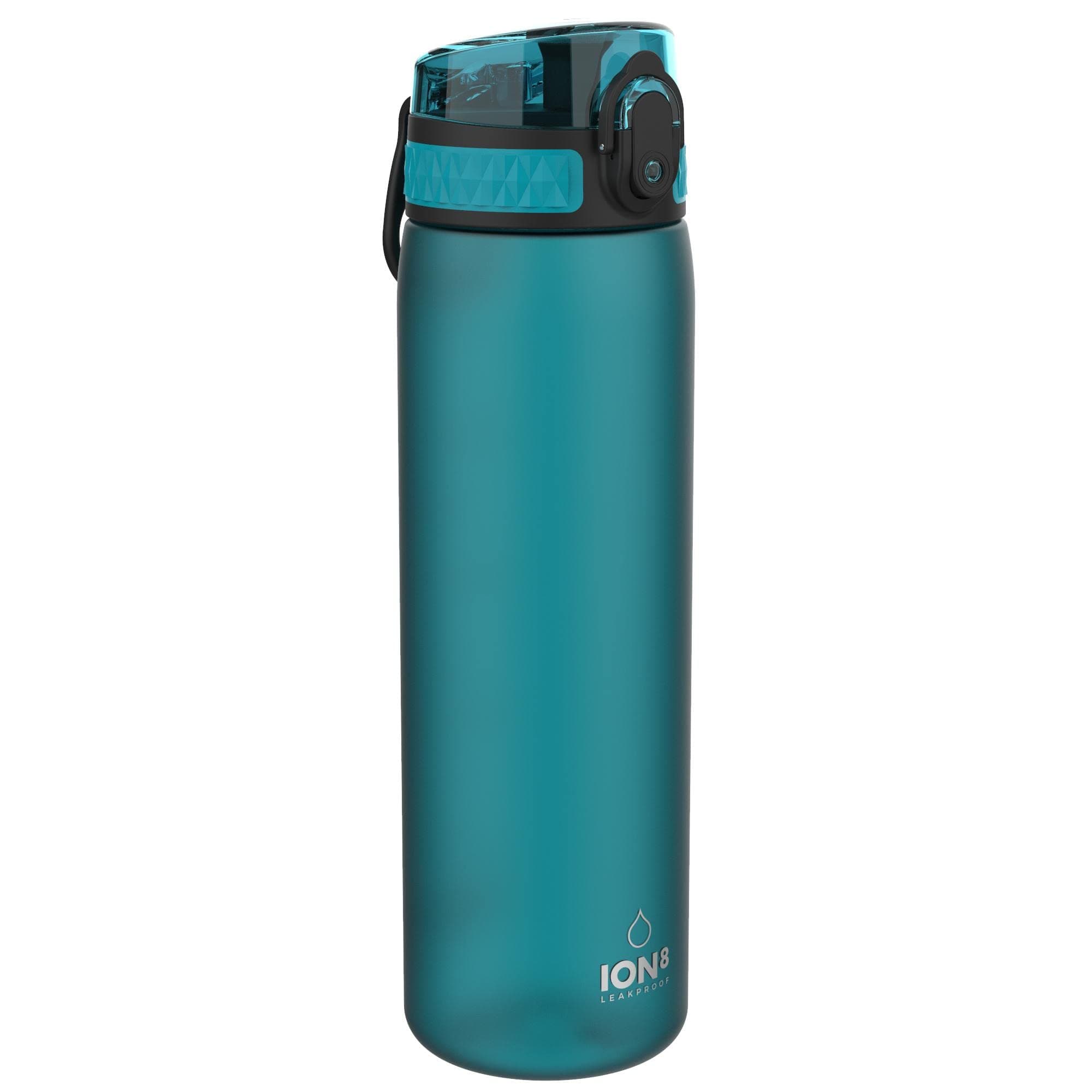 ion8 Botella Agua, 500ml, a Prueba de Fugas, Fácil de Abrir, Cerradura Segura, Apta para Lavavajillas, Sin BPA, Asa de Transporte, Fácil de Limpiar, Neutro en Carbono, Aqua