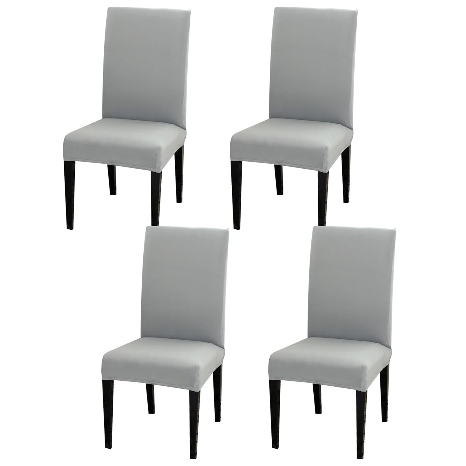 Aisprts Coprisedie con Schienale 4 Pezzi, Fodere Coprisedia per Sala da Pranzo, Coprisedie Elasticizzati Lavabili Universale per Soggiorno, Cucina, Casa Décor, Hotel, Festa, Ristorante, Banchetto