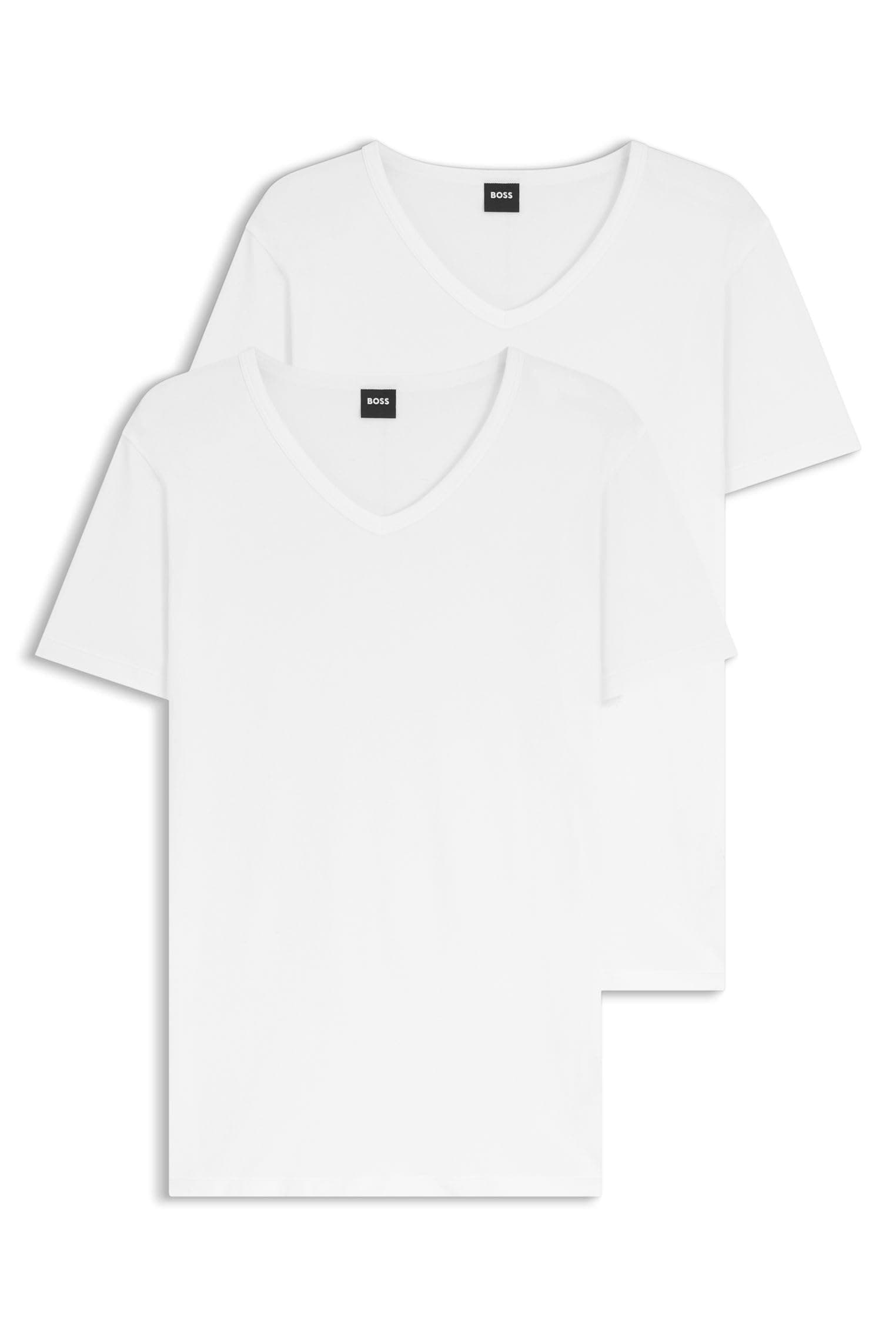 BOSS Herren T-Shirt Vn 2p Co/EL T-Shirt (2er Pack)