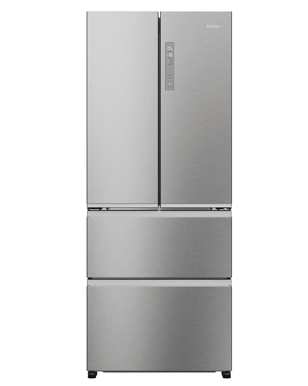 Haier French Door Kühl-Gefrierkombination 70 cm Breite I 402 L French Door Kühlschrank, freistehend I Doppeltür Kühlschrank mit Gefrierfach, No Frost I LED, Touch-Display I FD 70 SERIE 3 HFR3718ENMM