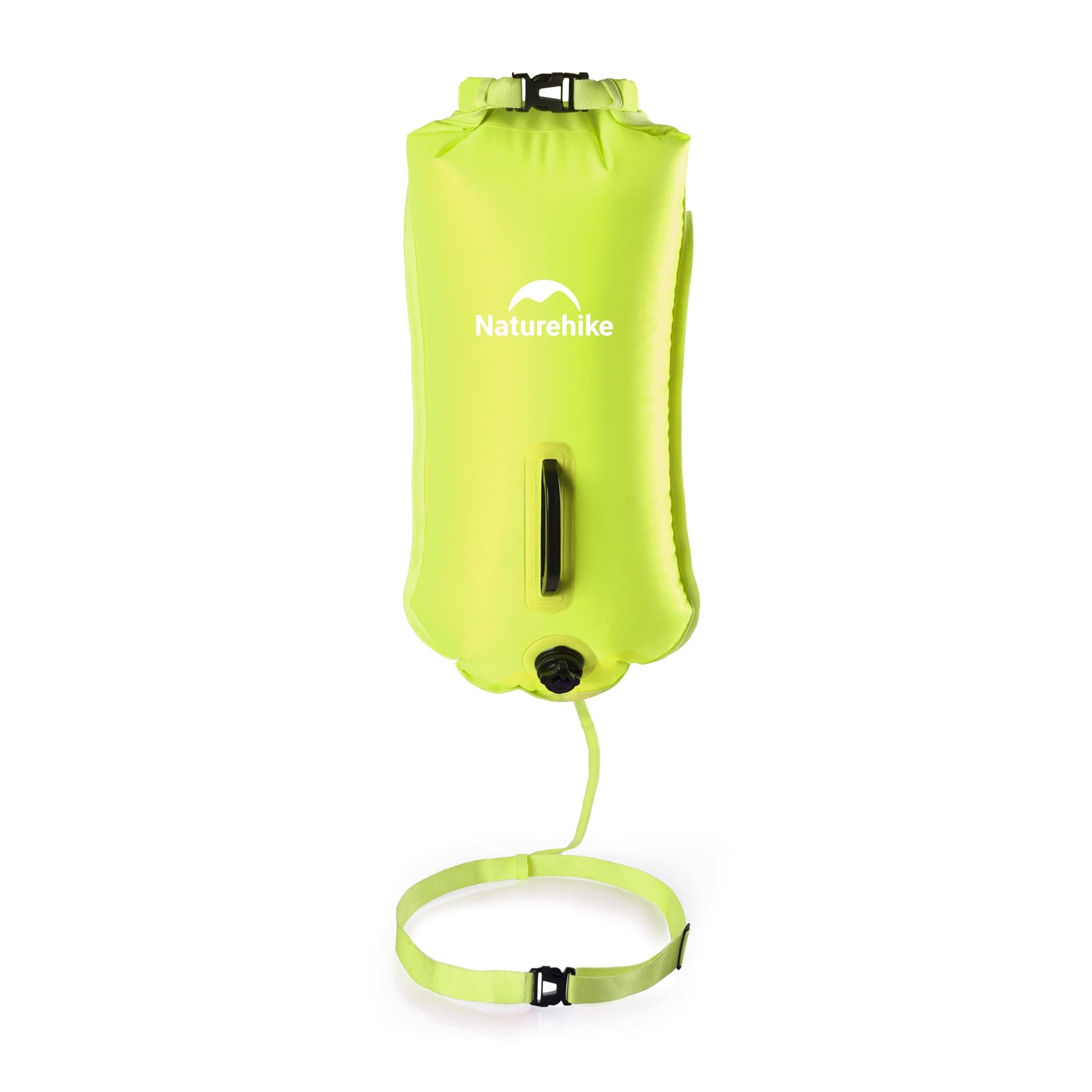 Naturehike 18L Schwimmboje Zwei Airbags Swim Boje Trockensack wasserdichte Strandtasche mit Verstellbarer Hüftgurtfür Schwimmer Küstenstrand