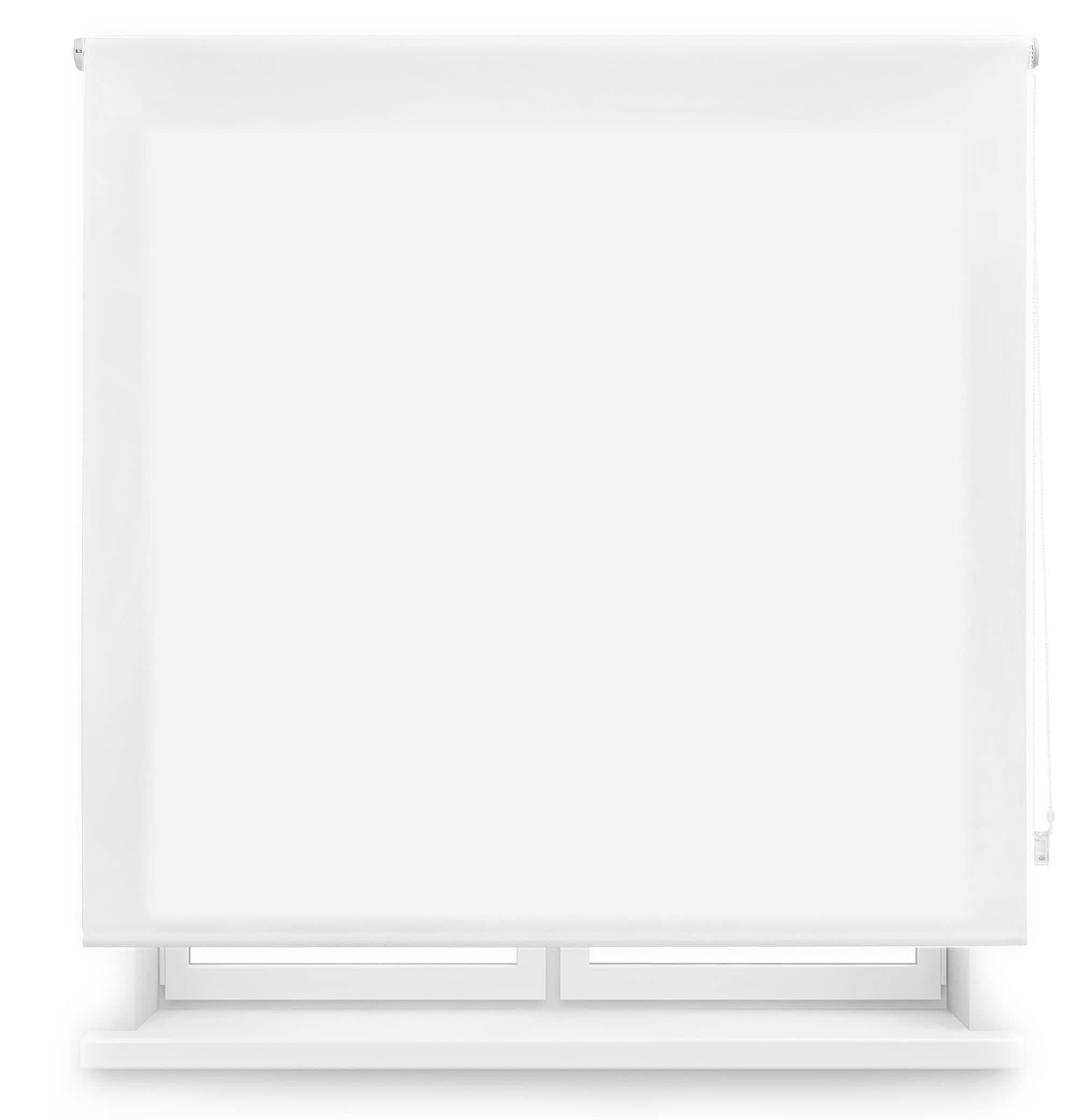 Blindecor Ara | Estor enrollable translúcido liso - Blanco Roto, 160 x 175 cm (ancho por alto) | Tamaño de la Tela 157 x 170 cm | Estores para ventanas