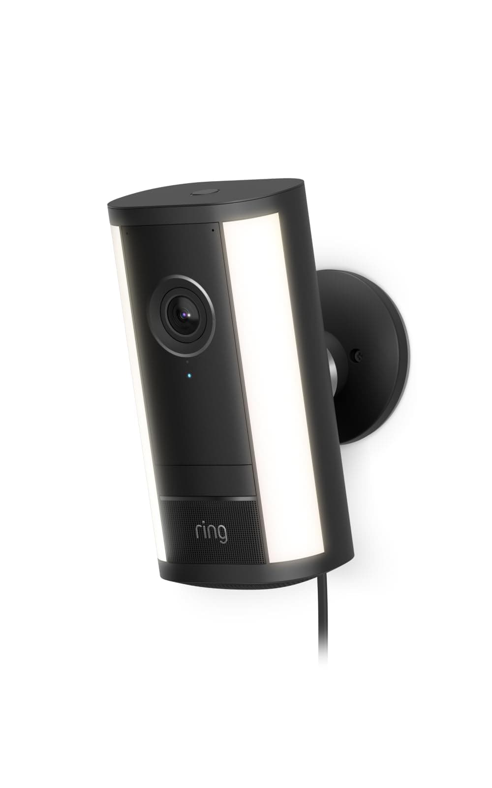 Ring videocamera Pro con faretti (Spotlight Cam Pro, ultimo modello) plug-in | Videocamera di sicurezza per esterni | Retinal 4K, Zoom 10x, 600 lumen | Prova gratuita di 30 giorni del piano Ring