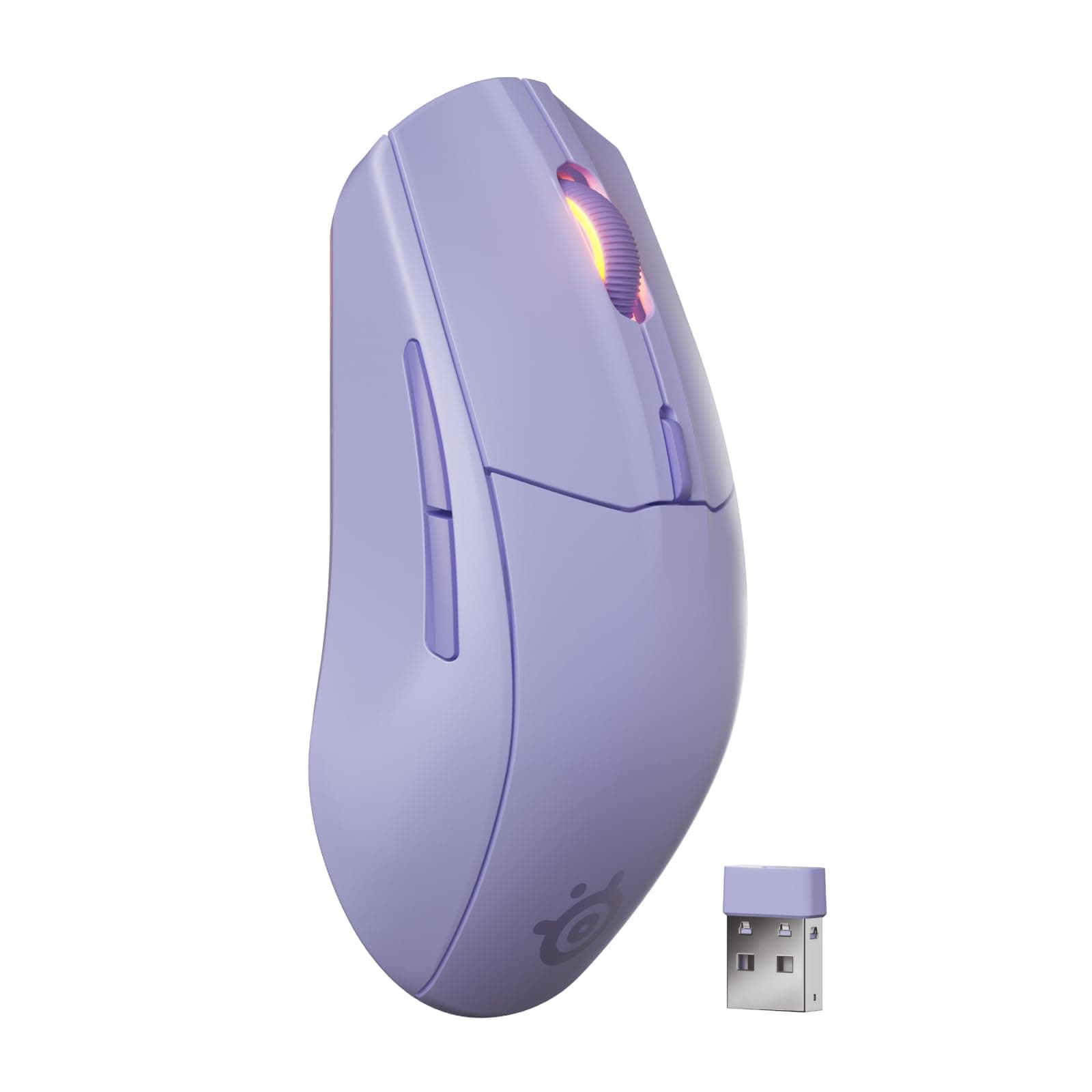 SteelSeries Rival 3 Wireless Gen 2 - Mouse Gaming - 2,4 GHz e Bluetooth - Sensore ottico TrueMove Air da 18000 DPI - Durata 60 milioni di clic - Leggero - Piedini 100% PTFE - Lavanda