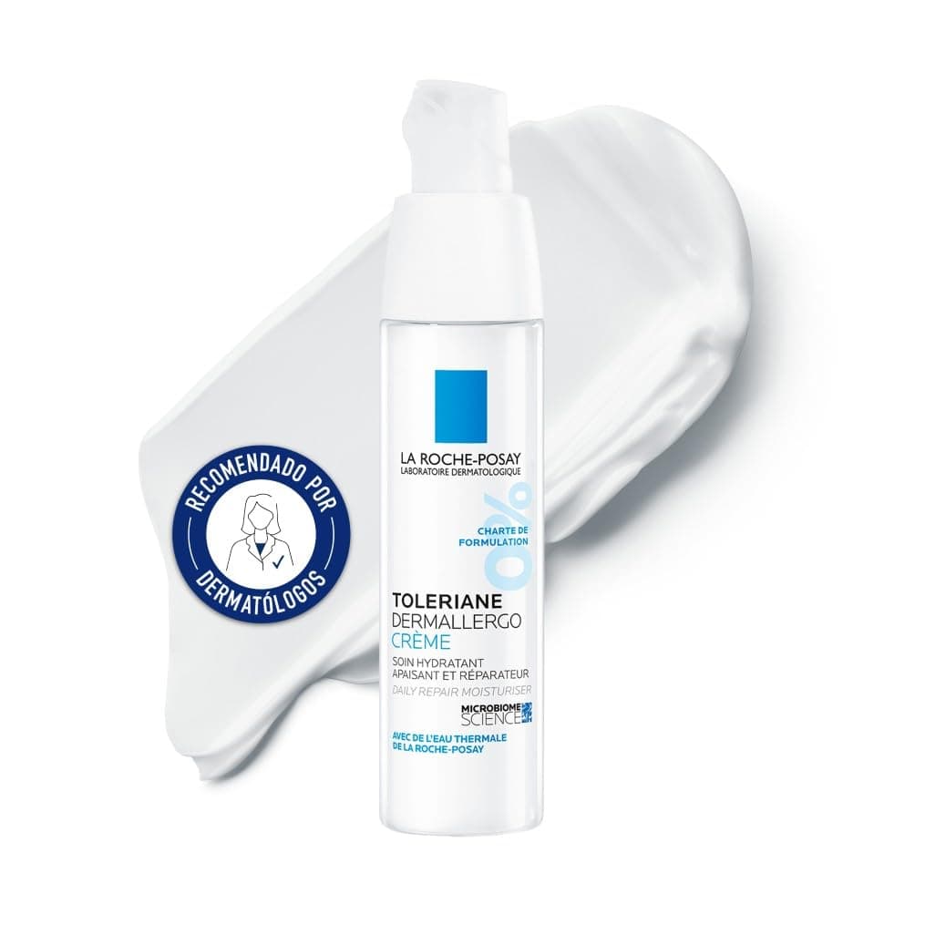 La Roche Posay - Tratamiento Hidratante Fluido, Reparador Calmante Intenso, Apto para Pieles con Tendencia Alérgica, Fórmula con Neurosensina y Agua Termal, Toleriane Dermallergo Fluido, 40 ml