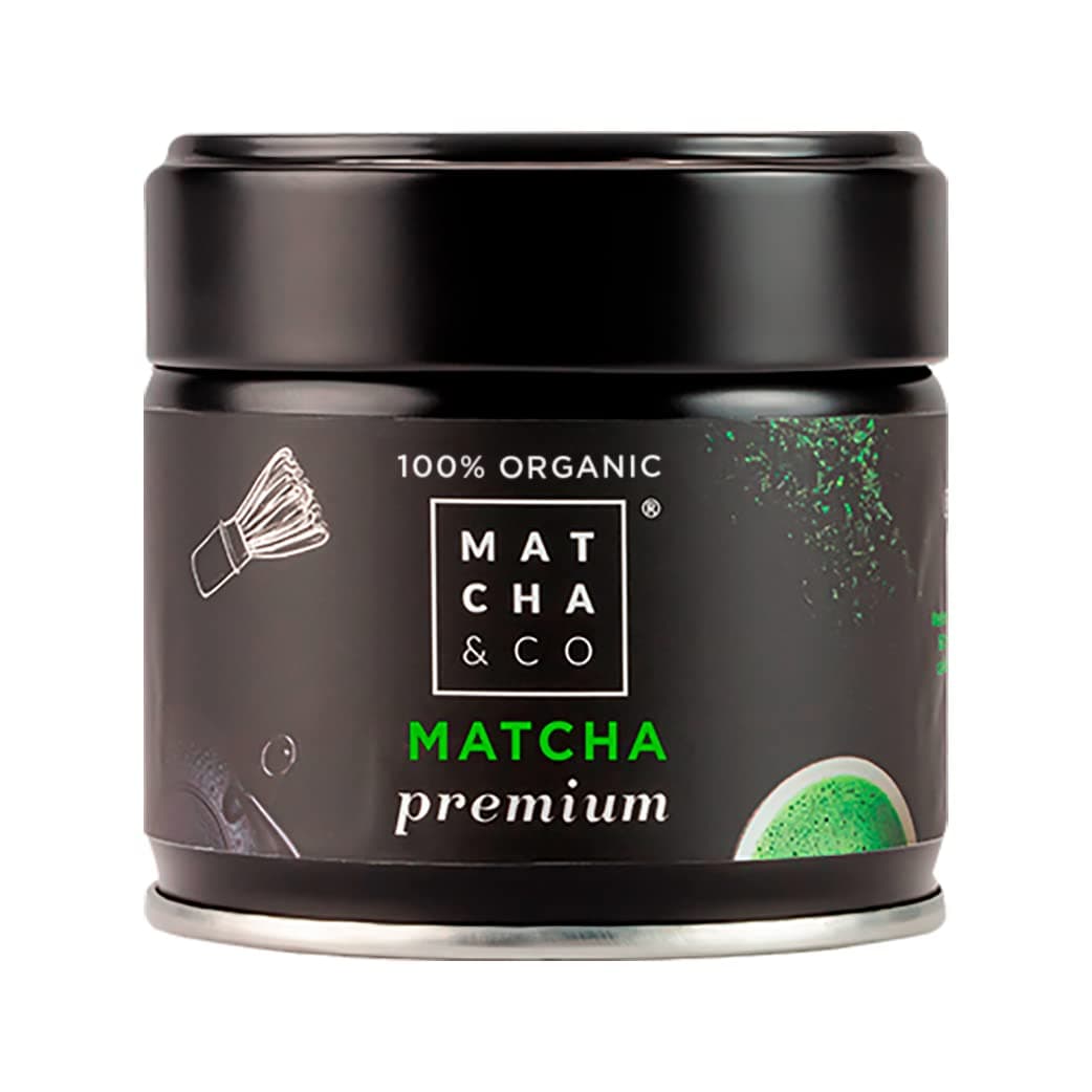 Matcha & CO Té Matcha Premium 100% Ecológico, Grado Premium Ceremonial, en Polvo Orgánico de Japón, 100% Natural, Té Verde, 30 Gramos - Matcha & CO