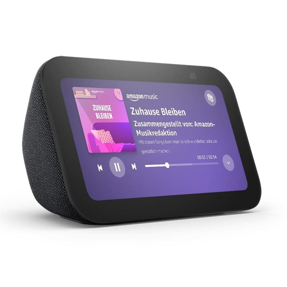 Echo Show 5 (Neueste Generation) | Kompakter smarter Touchscreen zum Steuern deines Smart Homes und mehr | Anthrazit, mit Alexa+ Early Access
