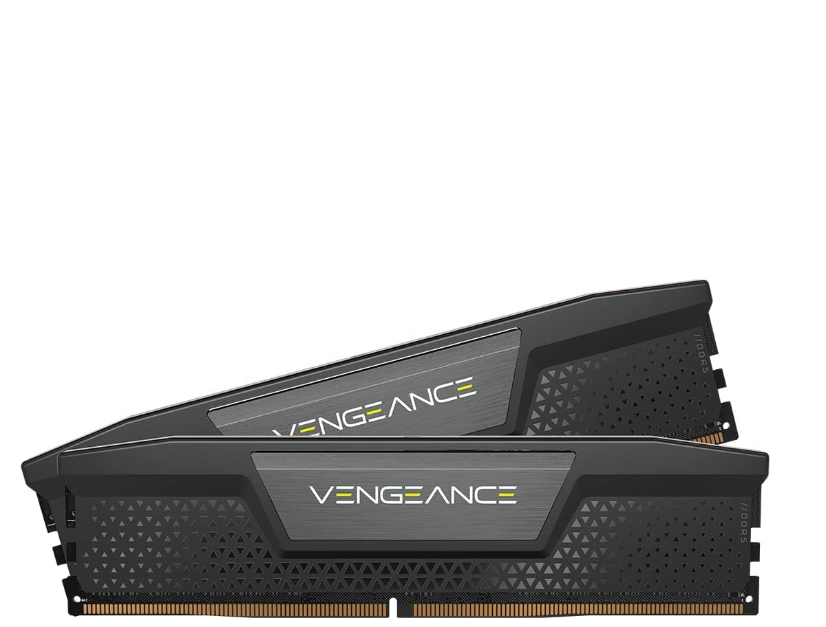 CORSAIR VENGEANCE DDR5 RAM 32GB (2x16GB) 6000MHz CL38 Intel XMP iCUE Memoria per Computer Compatibile - Nero (CMK32GX5M2B6000C38)