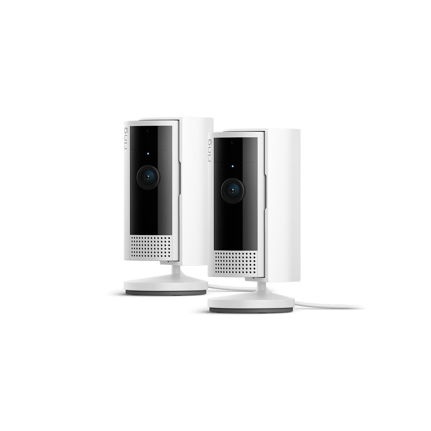 Ring Caméra intérieure (Indoor Camera 2e gén.) | Caméra de surveillance wifi sur secteur pour animaux, audio bidirectionnel, cache de confidentialité | Essai Ring Home gratuit 30 j. | 2 Caméras