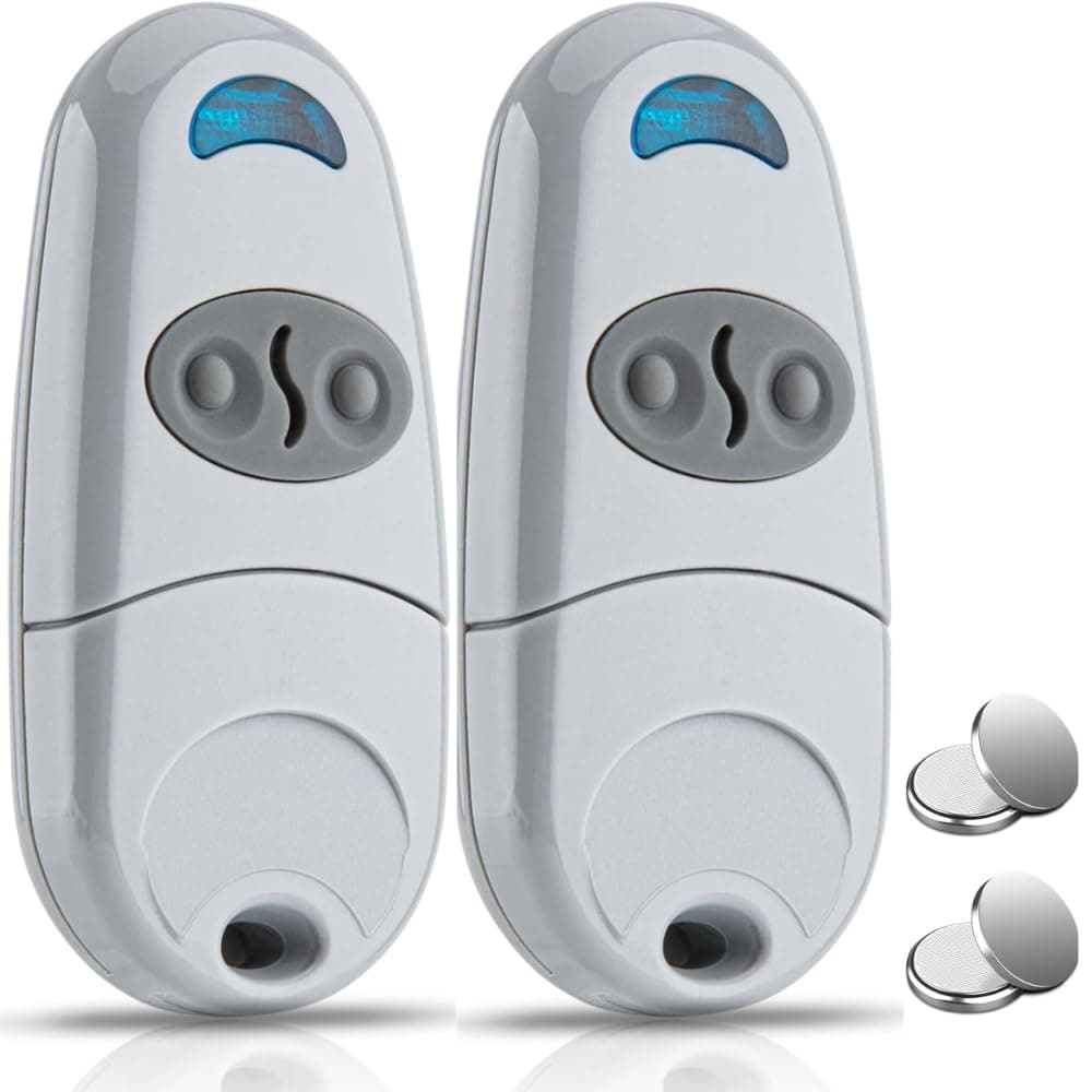 Telecomando Cancello Universali 433,92MHz - 2 PZ - Compatibile con Top 432EE, 432EV, 432NA, 432A, 432M, 432S, T432-2 Canali per Cancelli Automatici - Radiocomando Cancello di facile Programmazione