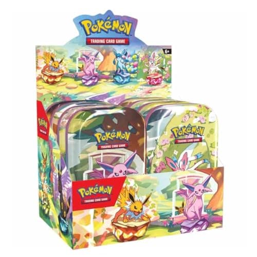 Pokemon TCG: Scarlet &amp; Violet: Prismatic Evolutions MINI TIN Display (8CT Display)