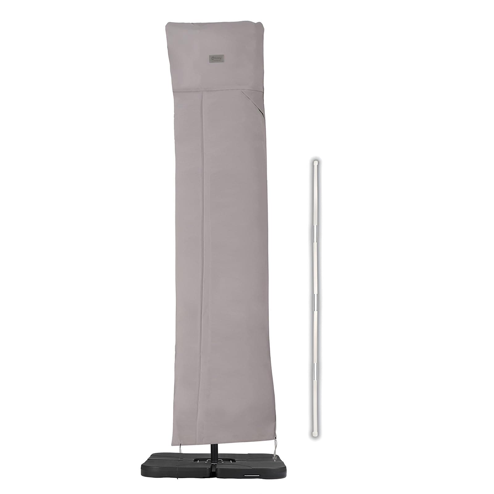 Sekey Housse de Protection Ultra-Résistante pour Parasol Déporté -260x65cm - Tissu Oxford 600D Imperméable Anti-UV avec Tige de Montage et Aérations