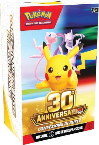 Pokémon: confezione di buste dell’espansione 30° Anniversario del GCC Pokémon (6 buste di espansione), Edizione in Italiano