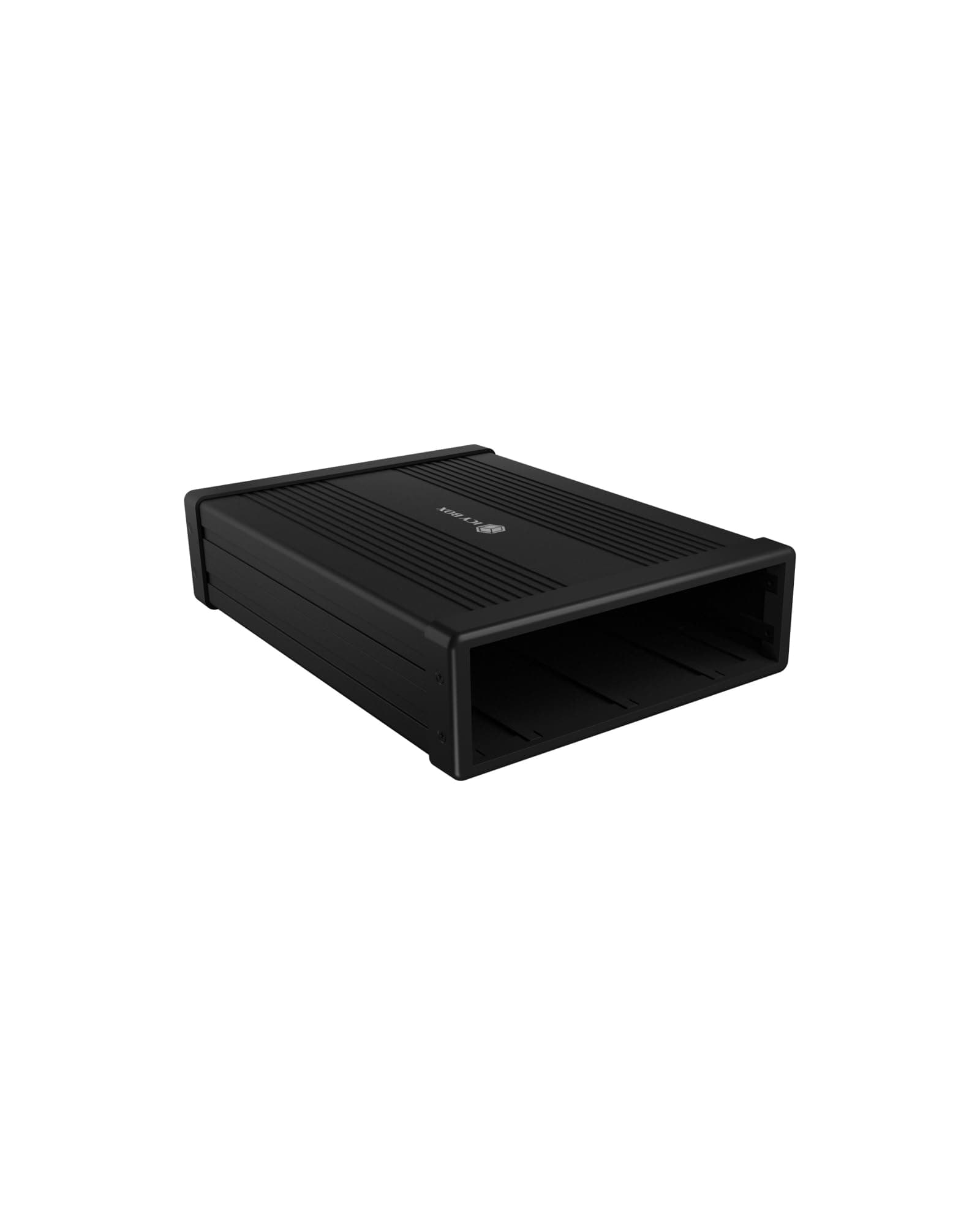 Icy Box 5,25 Pulgadas Caja Externa de BLU-Ray/DVD, USB 3.0, Carcasa Externa para Quemador de DVD, Burner Box BLU-Ray, Aluminio, Negro, IB-525-U3