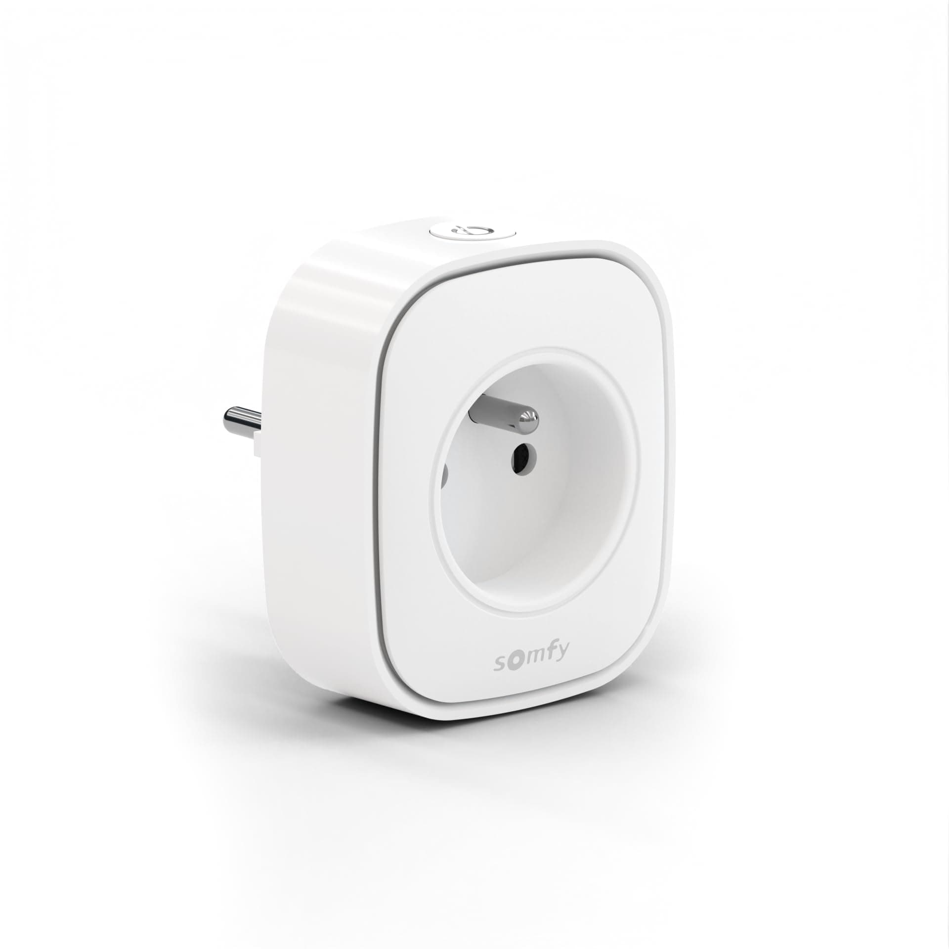 Somfy 1871215 - Prise Connectée Zigbee | Capteur de consommation électrique | Améliore la portée radio | Routeur pour appareils Zigbee | Compatible TaHoma switch | Utilisation en intérieur