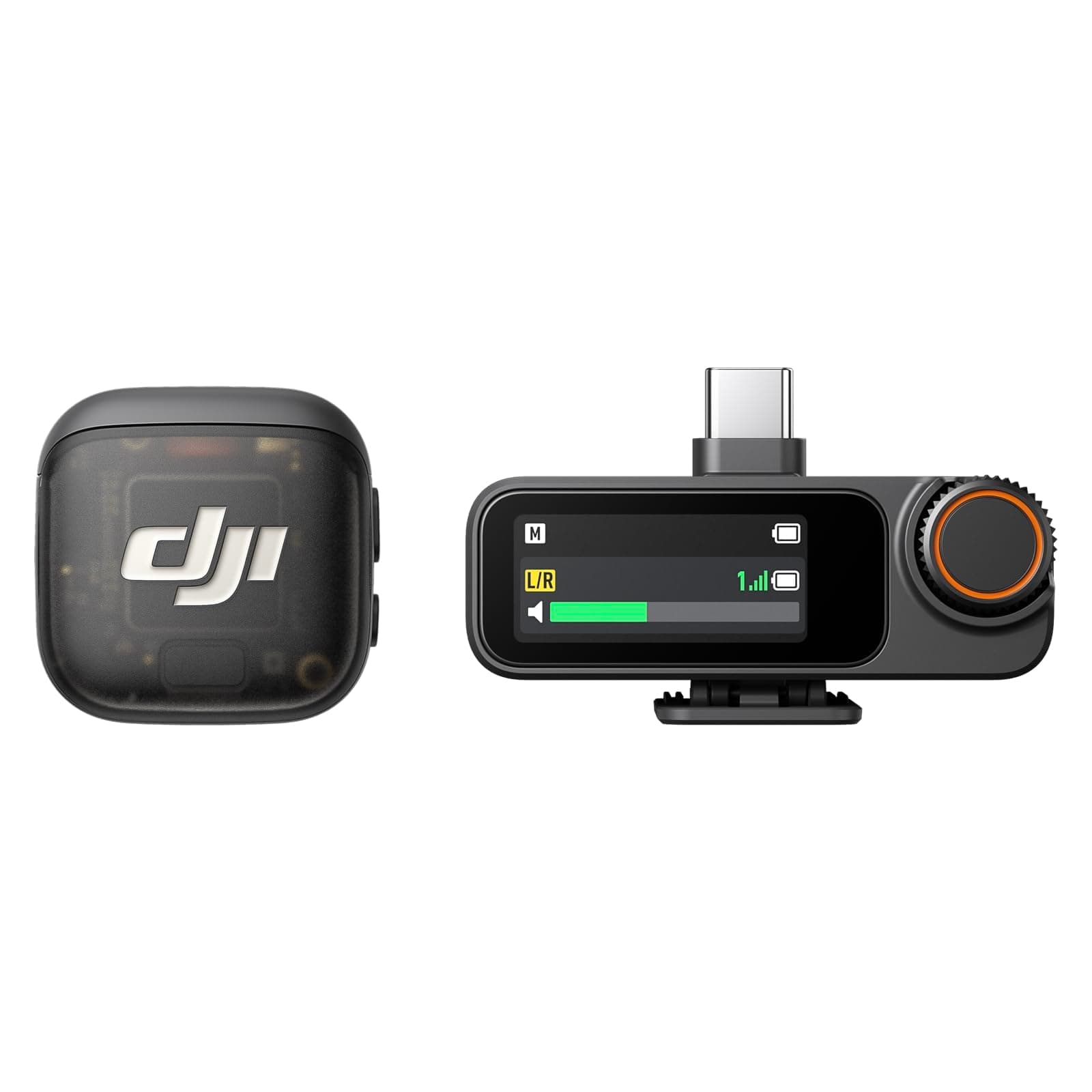 DJI Mic 3 (1 TX + 1 RX), microfono lavalier wireless per iPhone/fotocamera/Android, ultraleggero, maggiore autonomia operativa e ricarica veloce, trasmissione da 400 m