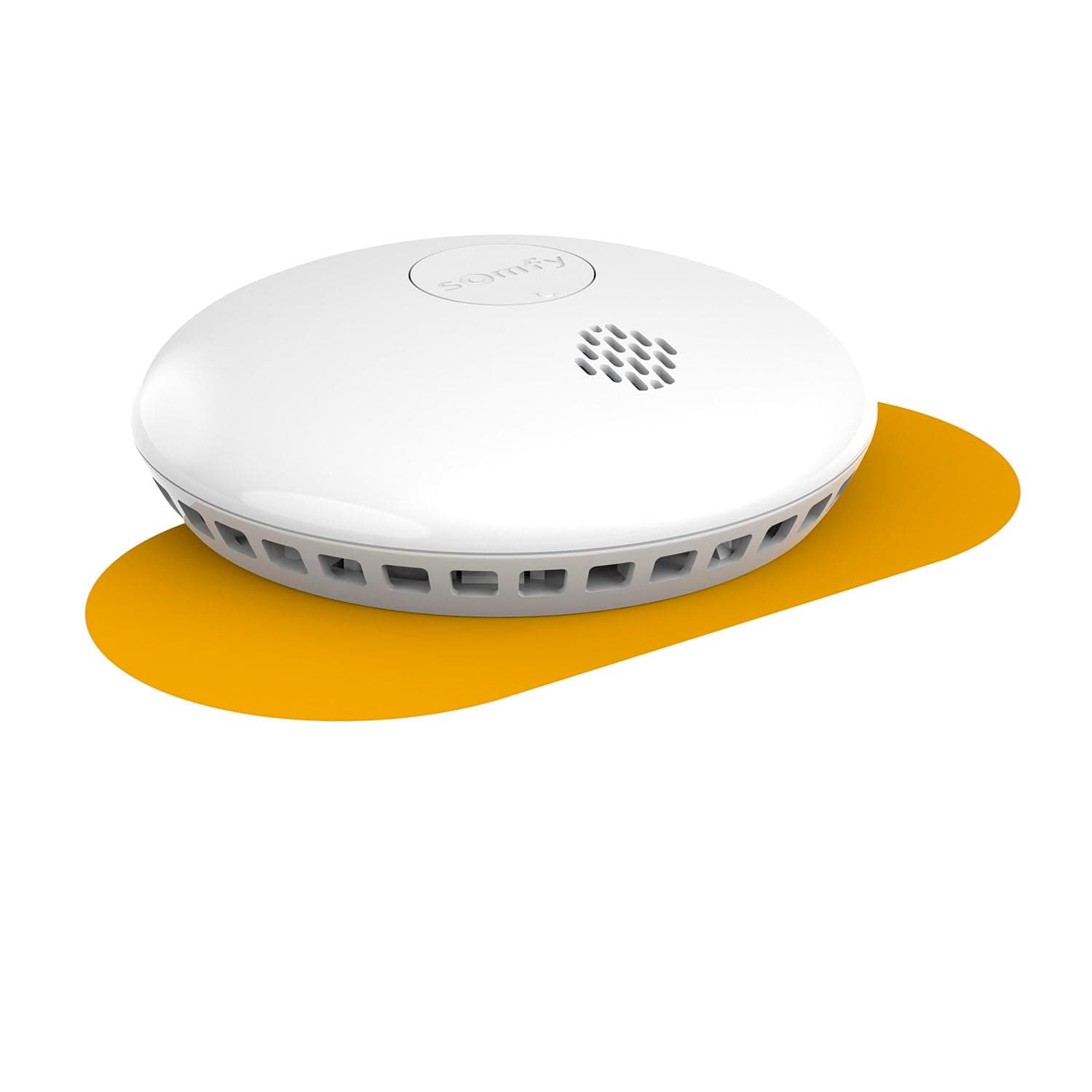 Somfy 1870289 - Détecteur de fumée connecté - Sirène 85dB - Compatible Home Alarm (Advanced, Essential), et Somfy One (+), Blanc