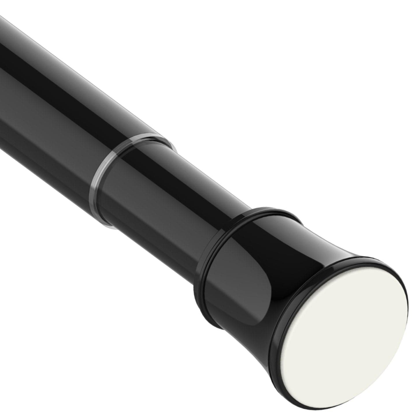 Barra para cortinas con pinzas Barra telescópica para cortinas de ducha sin taladrar - 190-410 cm(diámetro 32 mm)