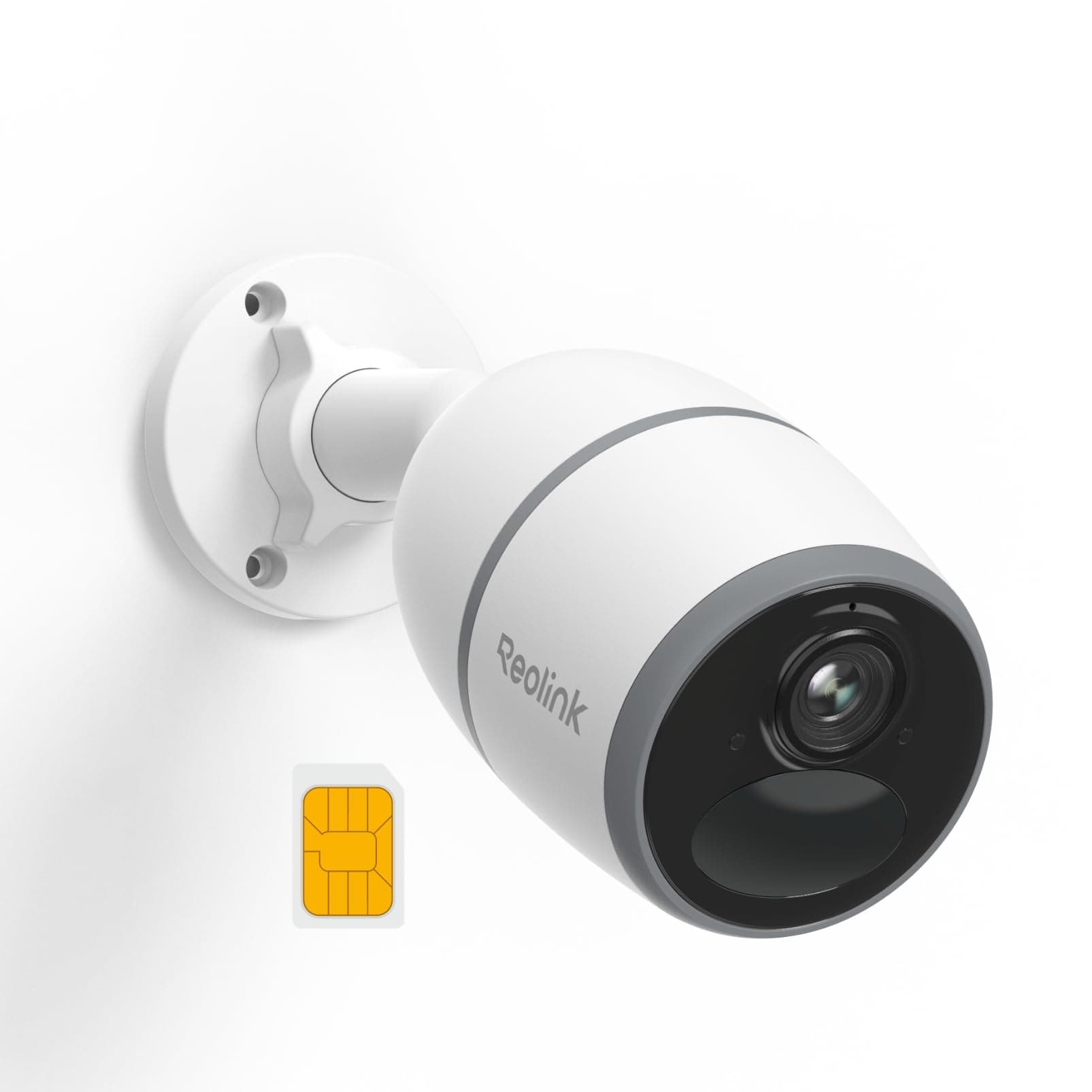 Reolink 3G/4G LTE Cámara Vigilancia Exterior con Batería Recargable, 4MP Cámara Solar Inalámbrica, Impermeable, Detección Inteligente, Audio Bidireccional, con Tarjeta SIM, Cloud/Alexa, Go Plus