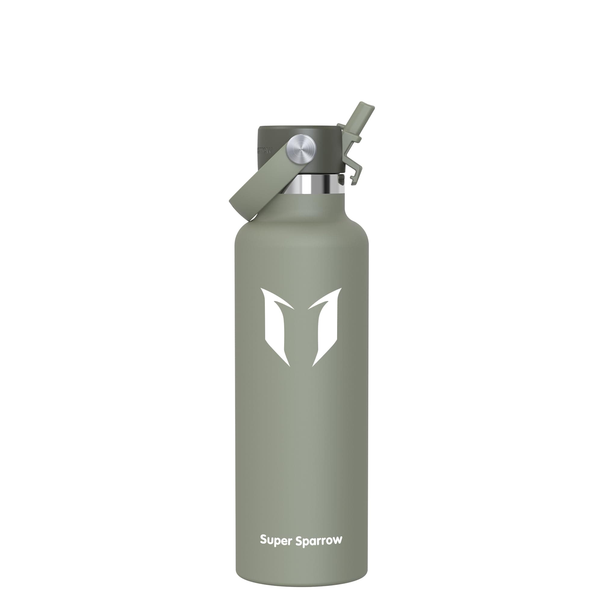 Super Sparrow Botella Agua Acero Inoxidable - Botella Termica - 350ml, 500ml, 750ml, 1L, 1.2L - Termo Sin BPA, Botella Agua Niños, para Deporte, Viaje, Escuela, Exterior, Oficina, Hogar