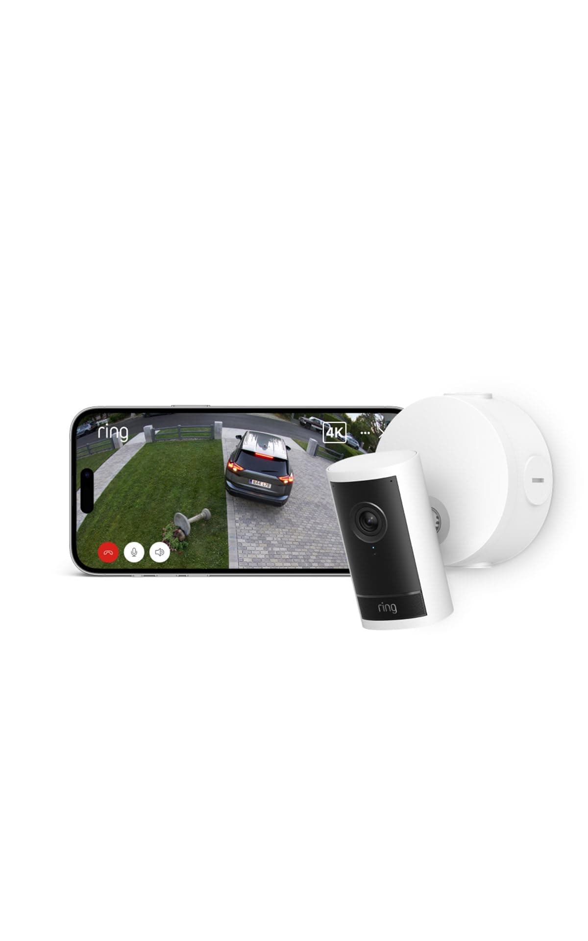 Ring Cámara exterior Pro con adaptador PoE (Outdoor Camera Pro, última generación) | Cámara de seguridad | Retinal 4K, zoom de hasta 10x | Prueba gratuita de 30 días del plan de suscripción Ring