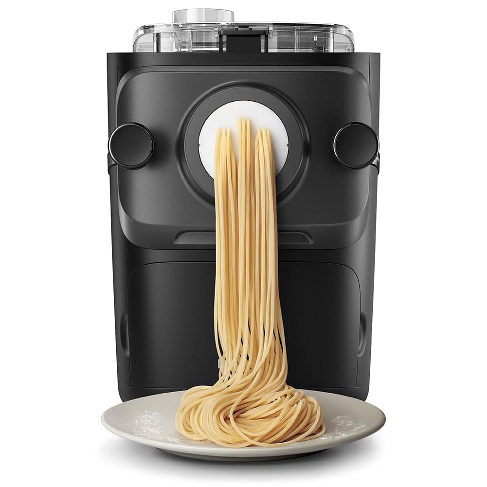 Philips Serie 7000 Macchina per la Pasta - Tecnologia ProExtrude, Pesatura Automatica, 8 Trafile, Impasto Perfetto, Facile da Pulire, Fino a 8 Porzioni, Nero (HR2665/93)