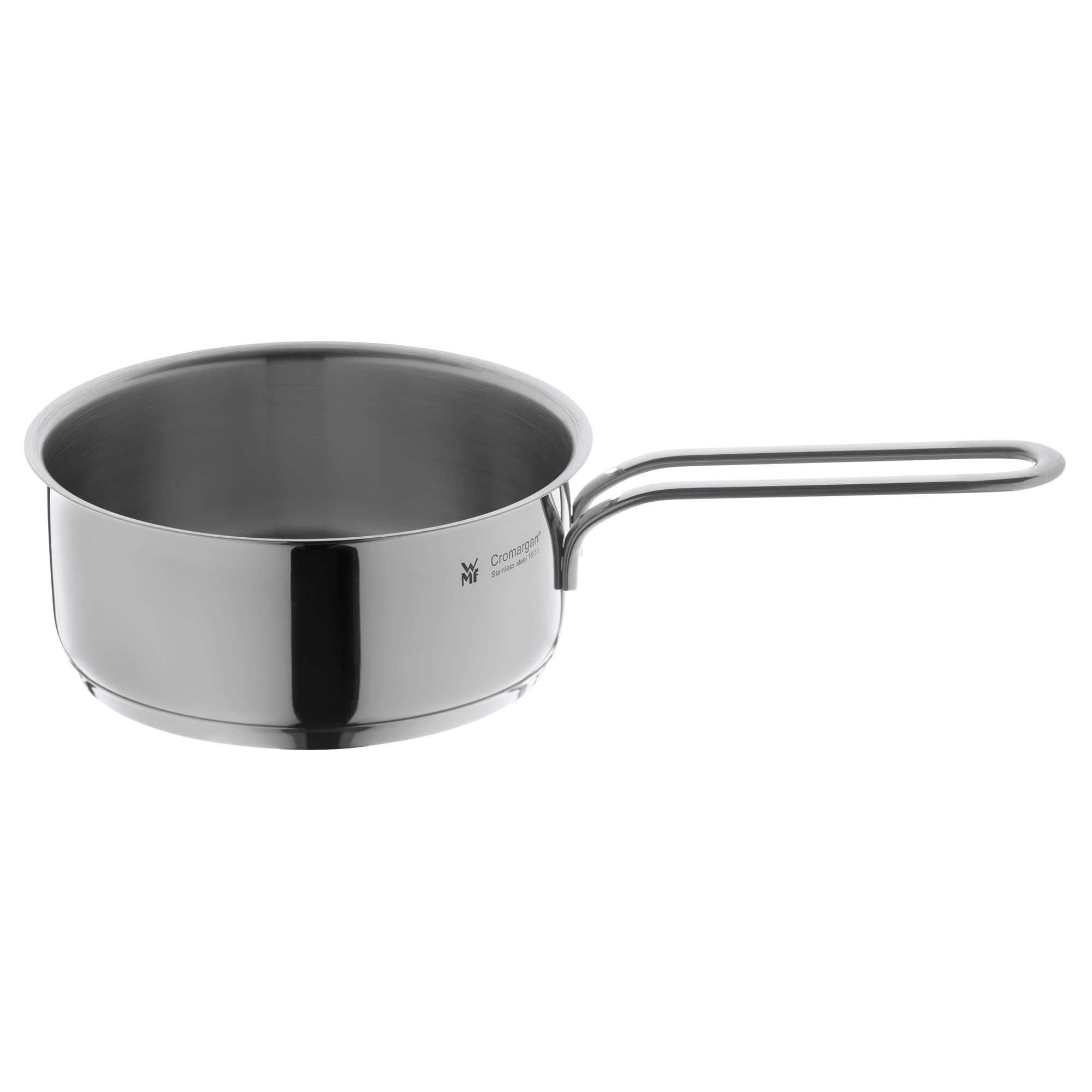 WMF Mini Stielkasserolle 14cm, klein, ohne Deckel, kleiner Topf, Kasserolle Induktion 0,9l, Cromargan Edelstahl, stapelbar, für kleine Portionen, Singlehaushalt
