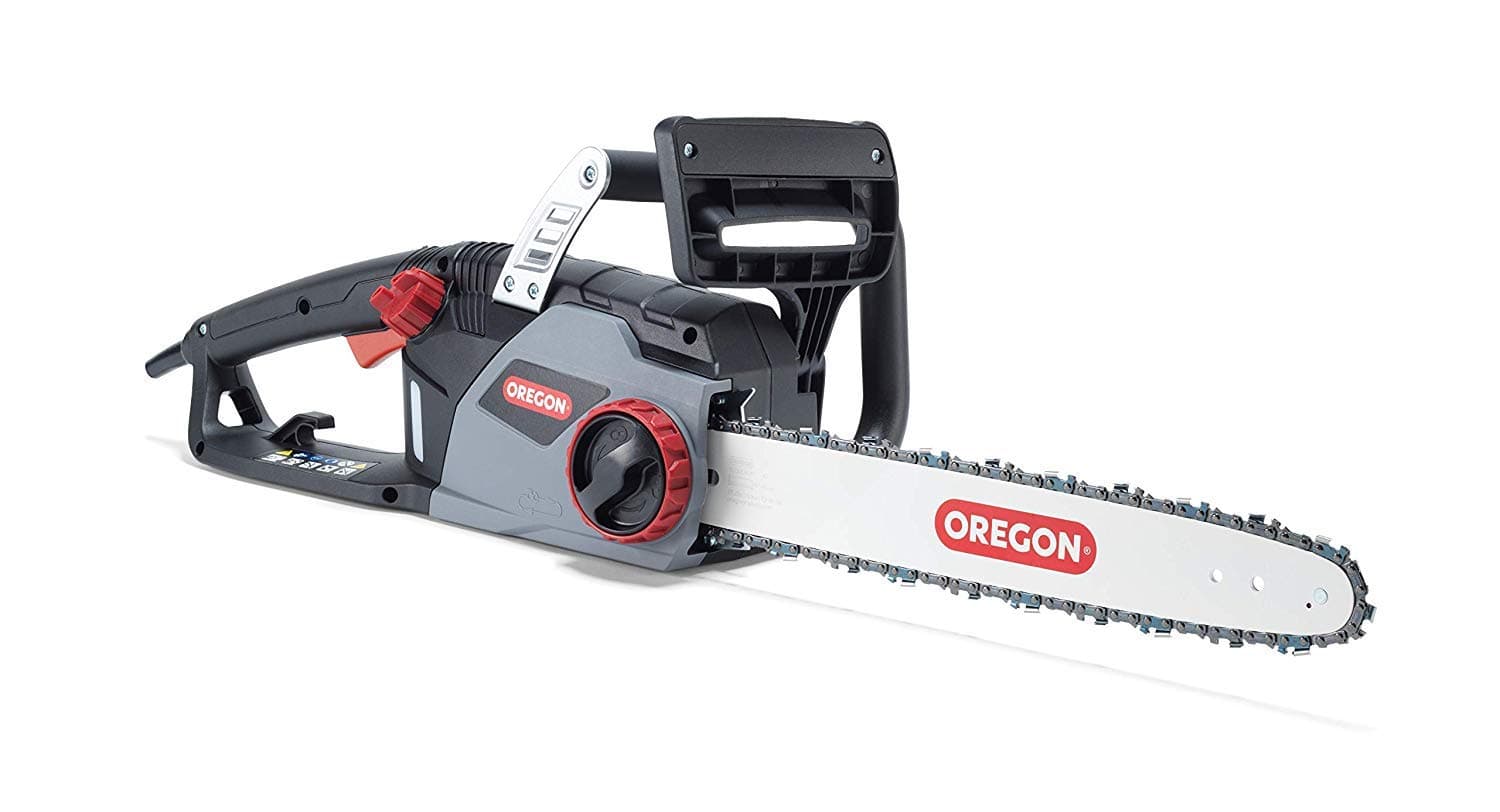 OREGON CS1400 - 2400W leistungsstarke Kettensäge Elektrisch mit 40 cm Kettenführung, 230-V-Motor, ControlCut-Technologie, Kabelgebundene Kettensäge Elektro, Leise und Leicht, 3 Jahre Garantie