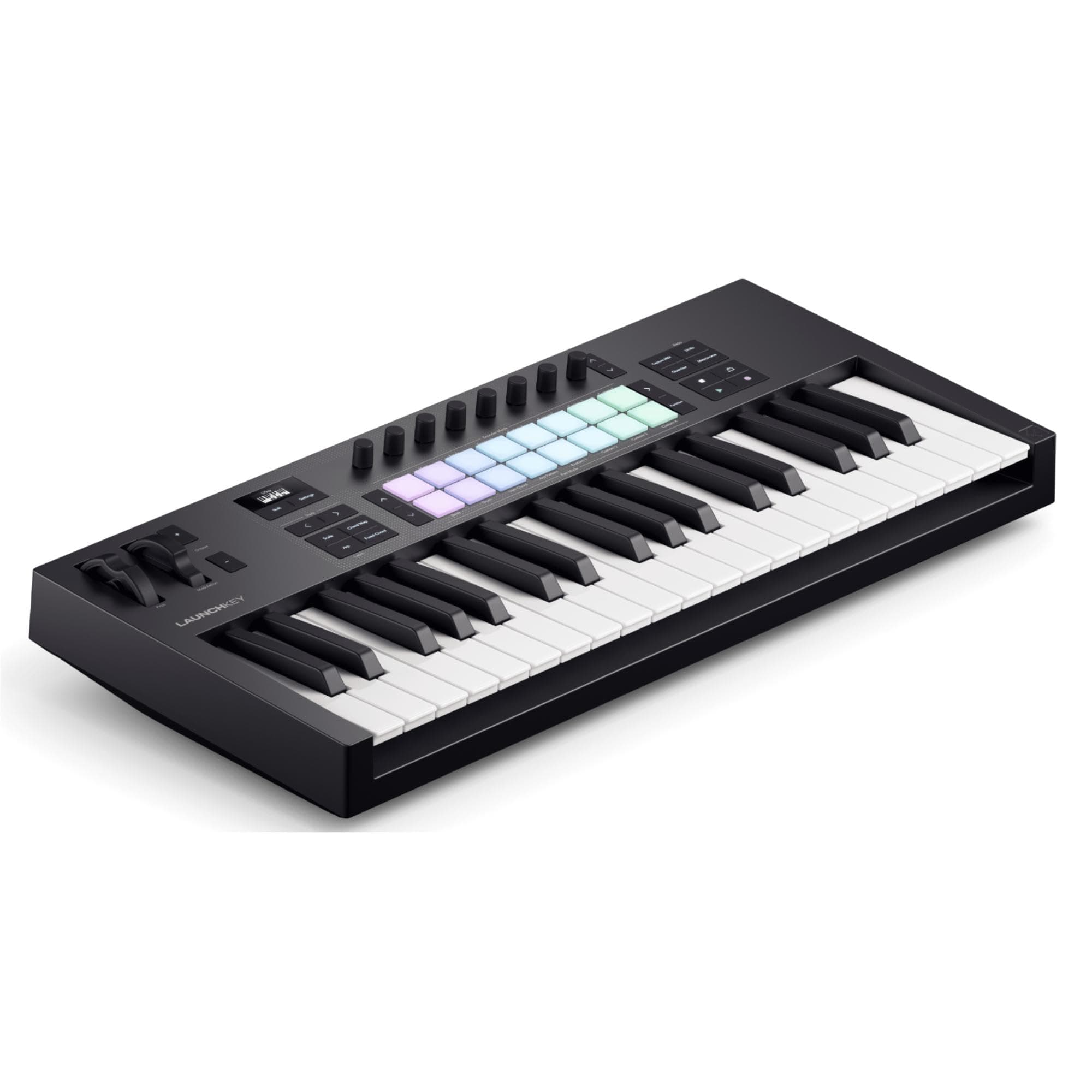 Novation Launchkey 37 [MK4]: Controlador de teclado MIDI compacto, 37 teclas, USB e integración DAW. Modos Chord y Scale, 8 pads de percusión, arpegiador y paquete de software de producción musical