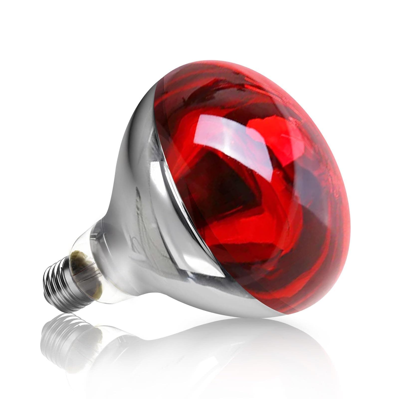 Caldarax Lampada Infrarossi Riscaldante E27 250W, R125 Infrarotstrahler Riscaldante, AC 220-240V, Lampada Spot Infrarossi Riscaldamento, per termoterapia, Rettili Wärmelampe Heizstrahler, 1 Pezzi