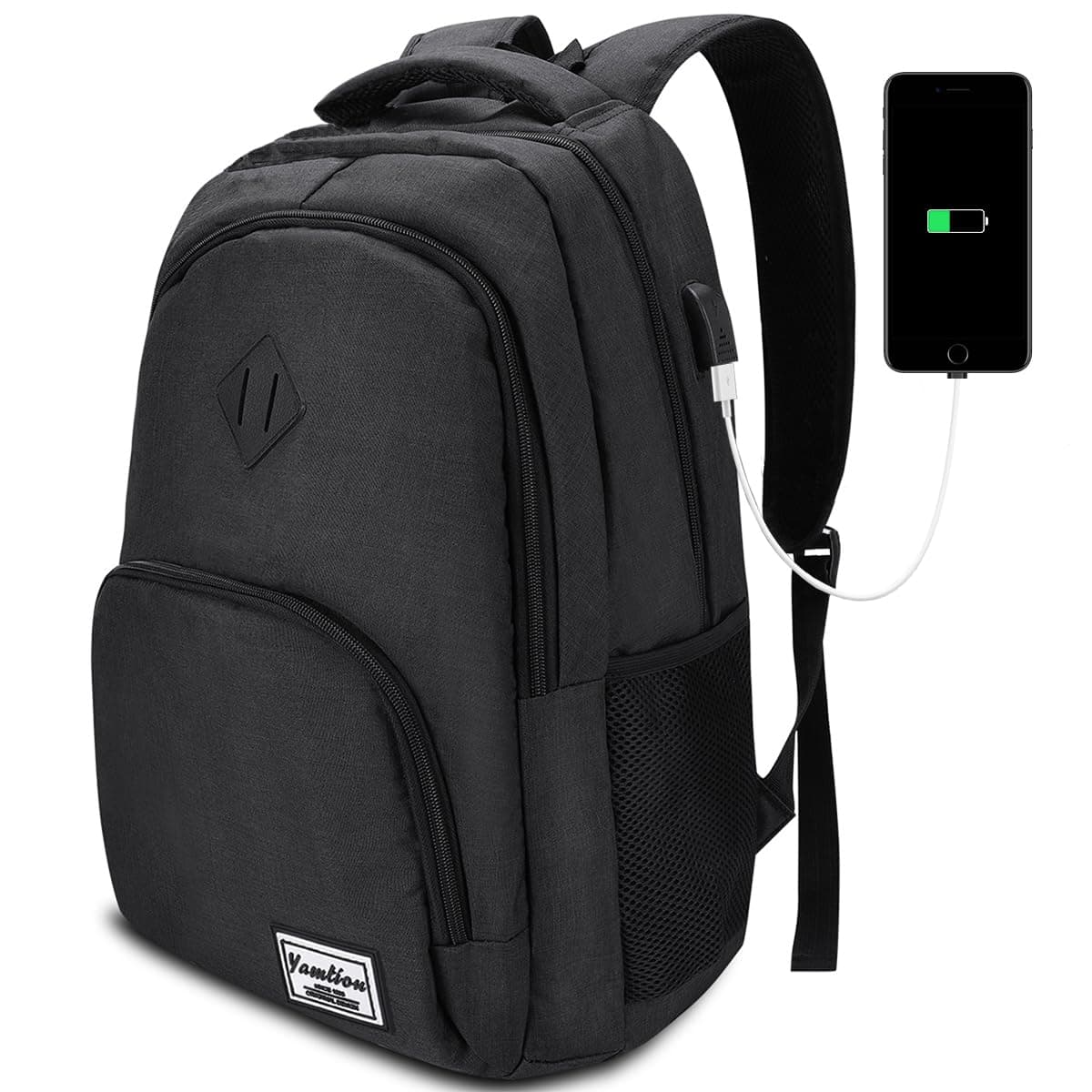 YAMTION Mochila Escolar,Mochila Ordenador Mochila Portatil para Adolescente Estudiante Universidad Instituto Oficina Trabajo Hombre Mujer