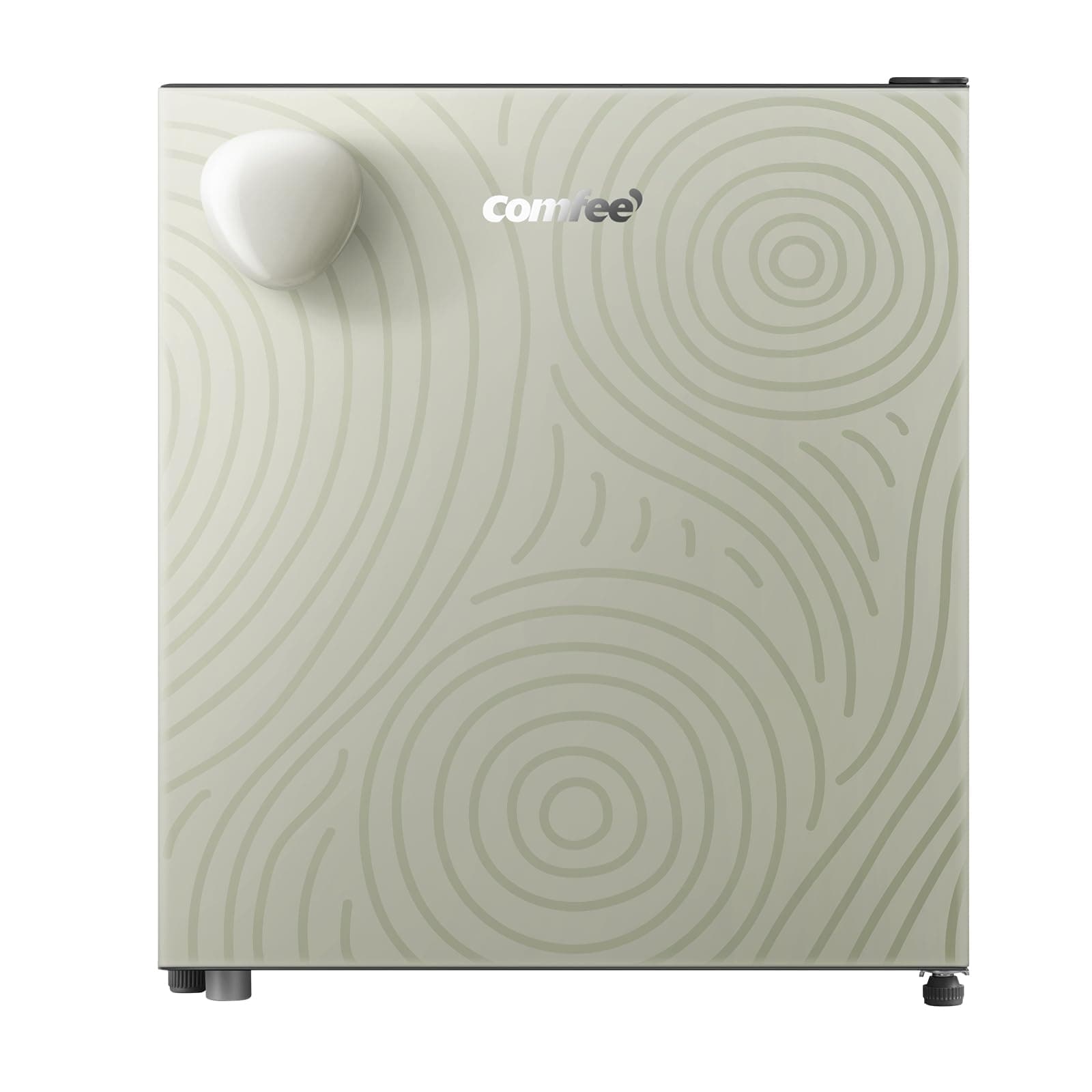 COMFEE' RCD48GF2EUY(E) Refrigerador Mini 43L Compact, Una Puerta, Diseño Retro, Compartimiento Enfriador, Termostato Ajustable, Bajo Ruido, Ideal para Casa y Oficina, Verde