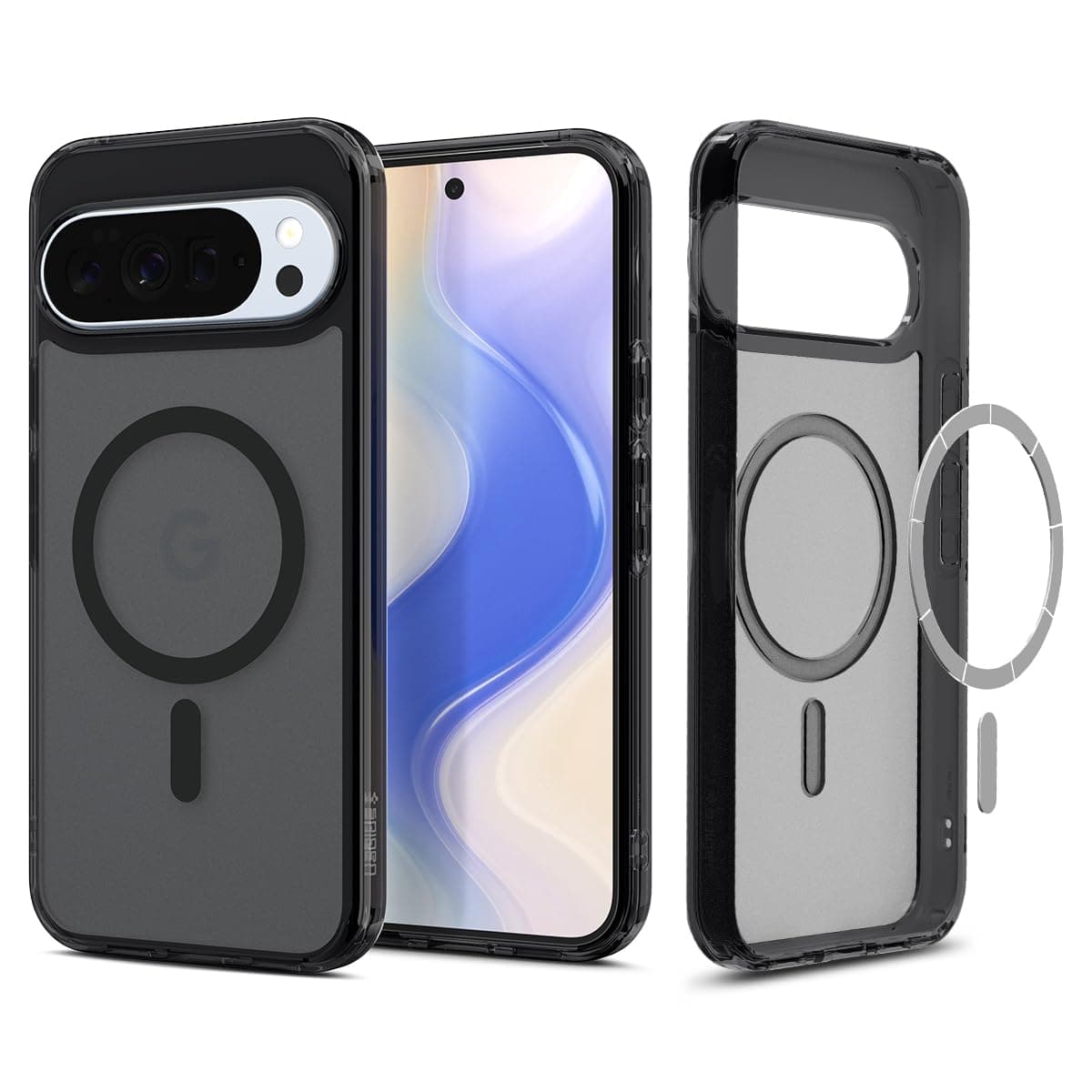 Spigen Ultra Hybrid MagFit Hülle für Google Pixel 10 und Pixel 10 Pro, Kompatibel Mit Pixelsnap und MagSafe [2025 Neue Funktion] [Made for Google] -Frost Black
