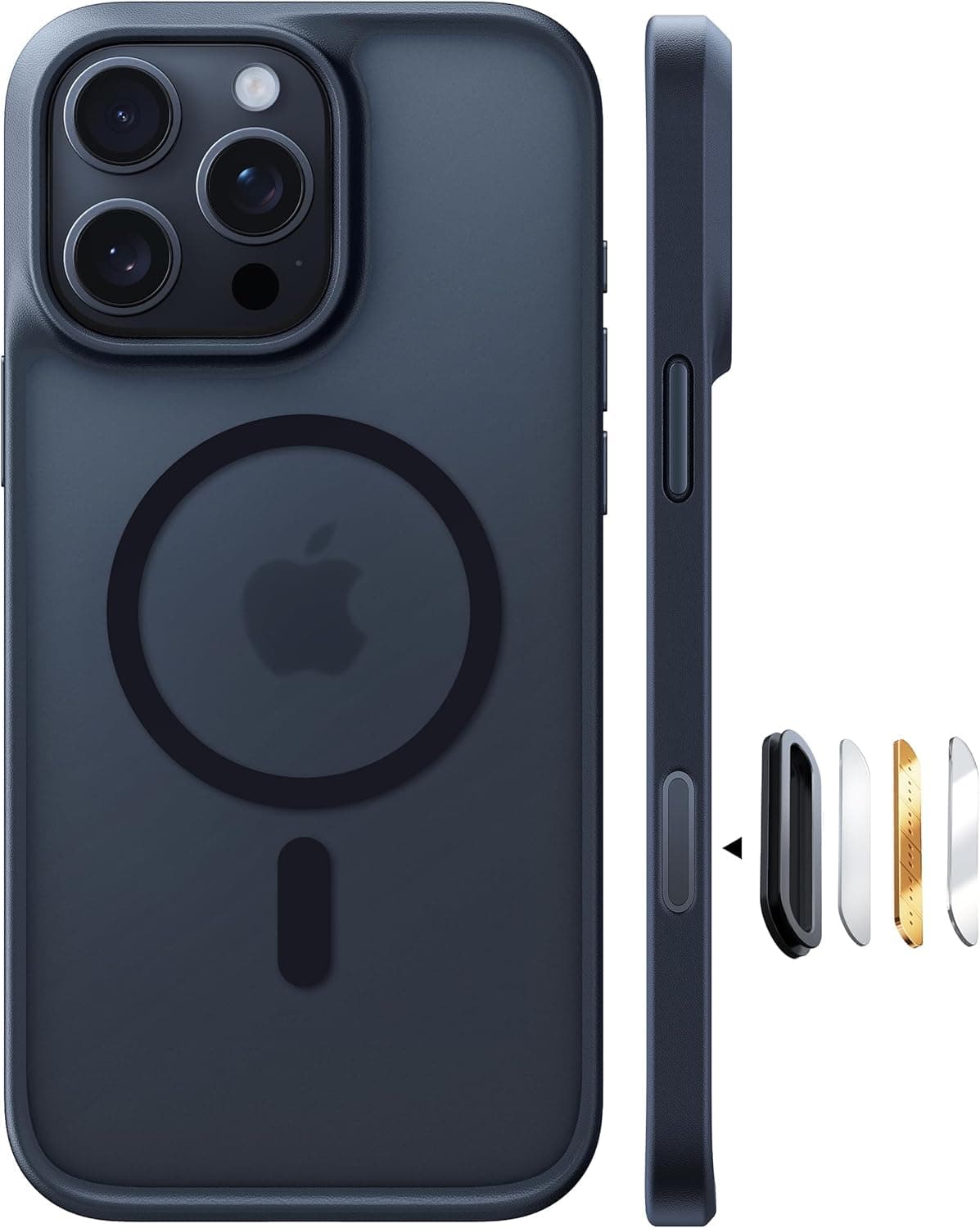 TORRAS Guardian-Mag für iPhone 16 Pro Max Hülle für MagSafe (TOP Militärschutz & Magnetkraft & Kamerasteuerung) Extrem Haltbarkeit Stoßfest Handyhülle iPhone 16 Pro Max Case Dünn Matt Schwarz