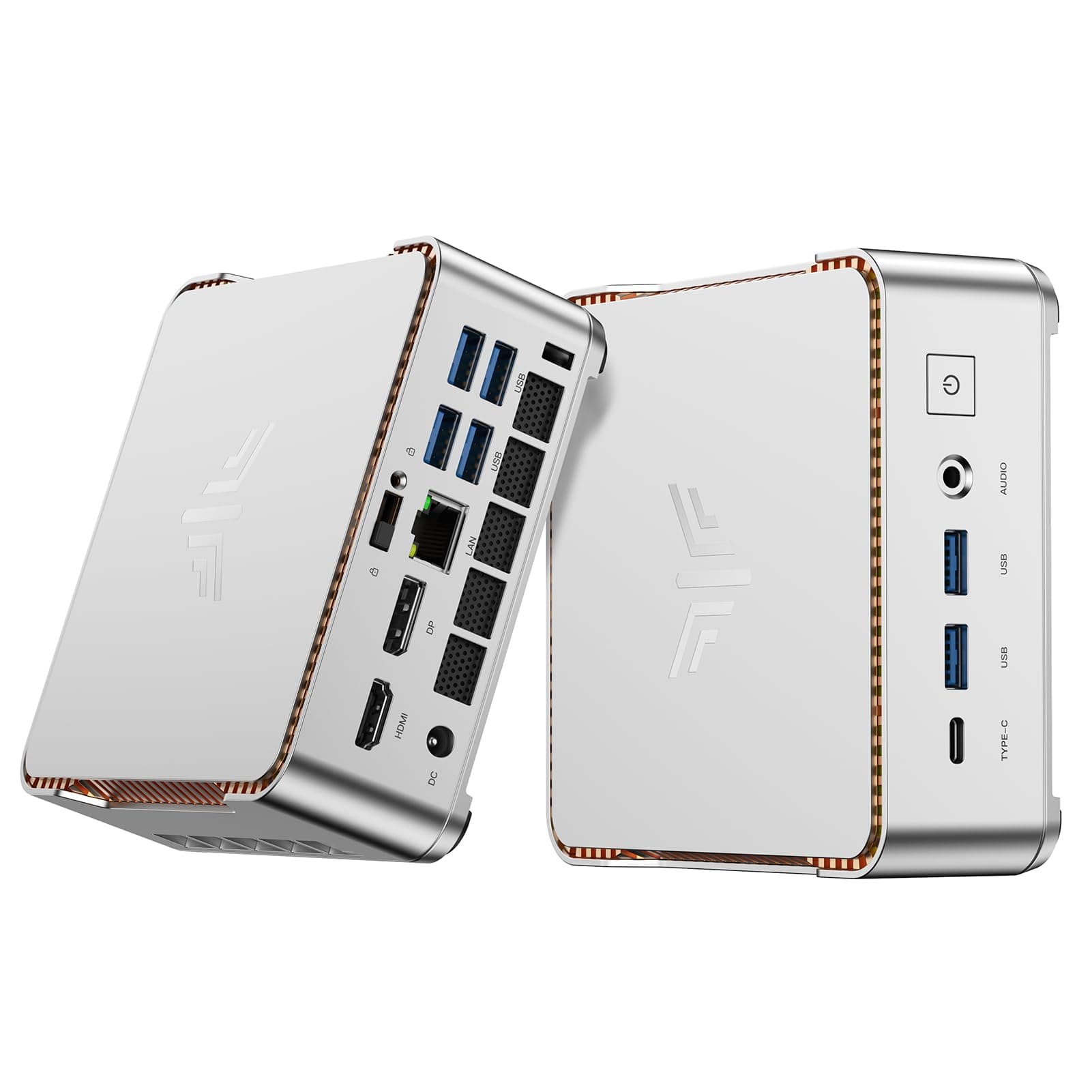 NiPoGi Pinova P2 Mini PC AMD Ryzen R2544 W-11(Defeat 3500U/i3-10110U,hasta 3,7GHz),16GB DDR4 512GB SSD Mini Ordenadores,4K@60Hz Triple Display con Radeon Vega 8 Grafik, para Escuela/Negocios