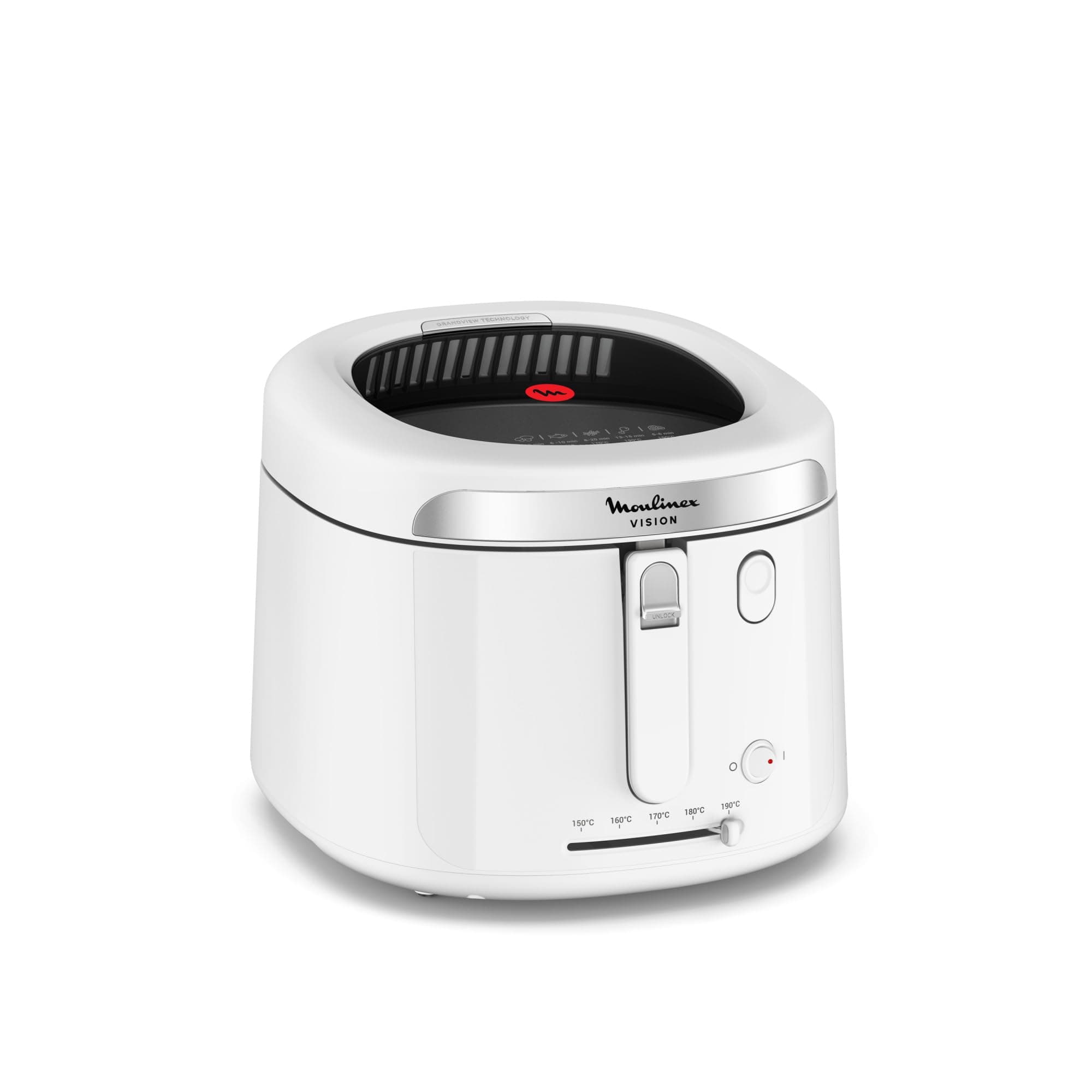 Moulinex Vision, Friggitrice ad Olio 1,2 kg, con Ampia Finestra, Design Moderno, Capacità Familiare, Facile da Pulire e da Riporre, AF2521E0