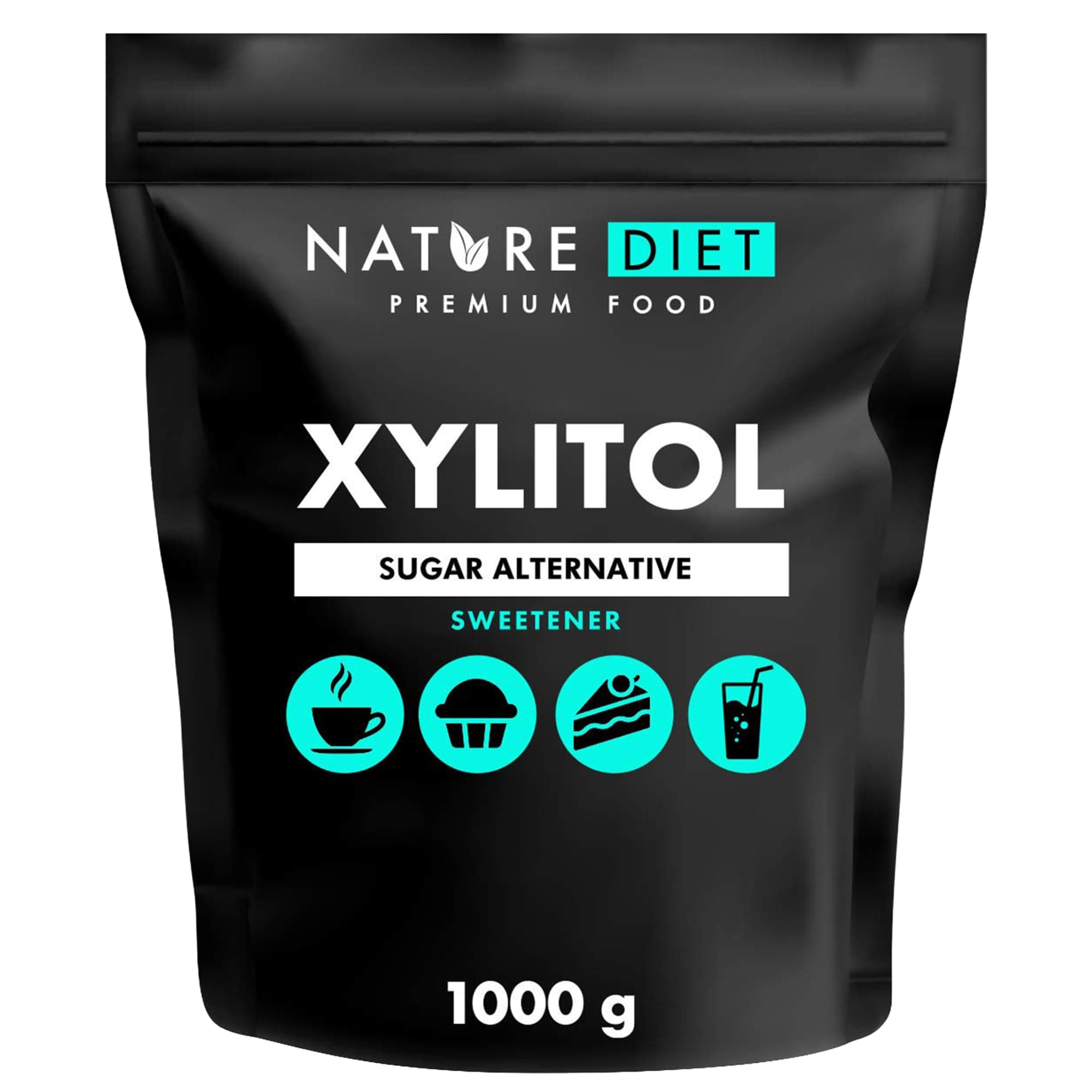Nature Diet - Xylitol 1 kg | 100% natural | sustituto del azúcar | edulcorante de origen vegetal | bajo índice glucémico | bajo contenido calórico.