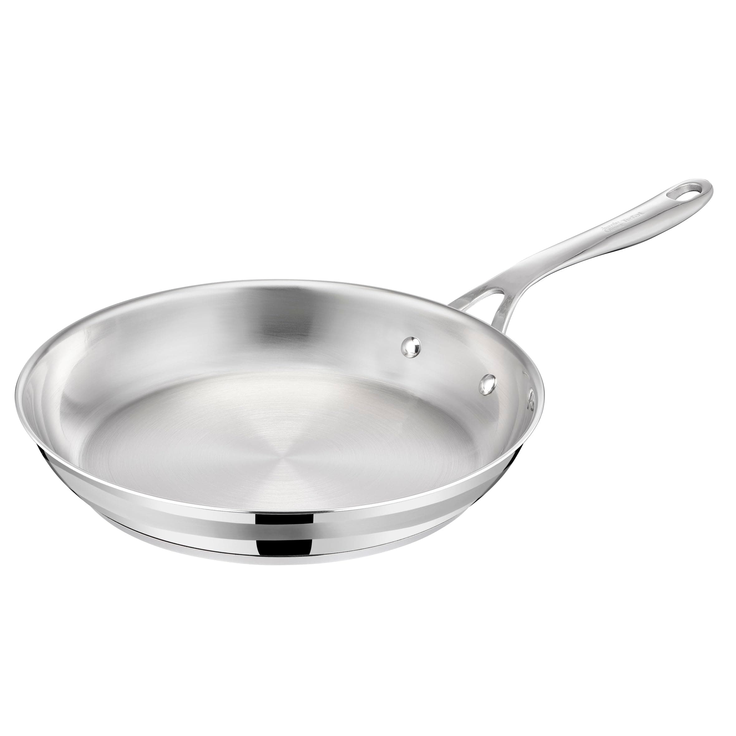 Tefal Jamie Oliver - Sartén de 24 cm, Apto inducción, sin revestimiento antiadherente, Thermo-Fusion, apto lavavajillas y horno, acero inoxidable