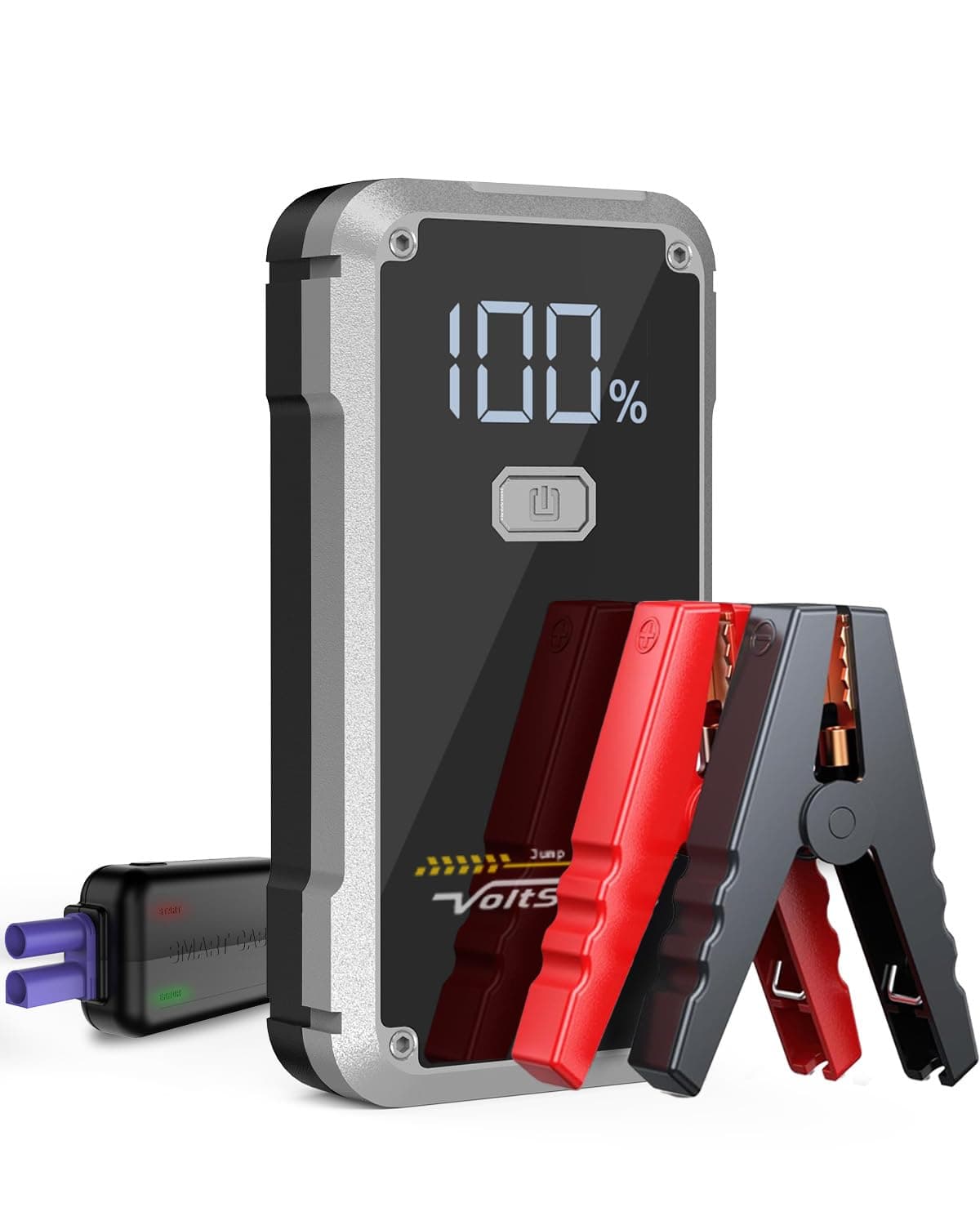 VoltSurge Booster Avviamento Auto, Avviatore di emergenza, 5000A Avviatore Emergenza per Auto Fino a 7.0L Benzina o 5.5L Diesel, 12V Jump Starter, Uscita USB Rapida, Torcia a LED