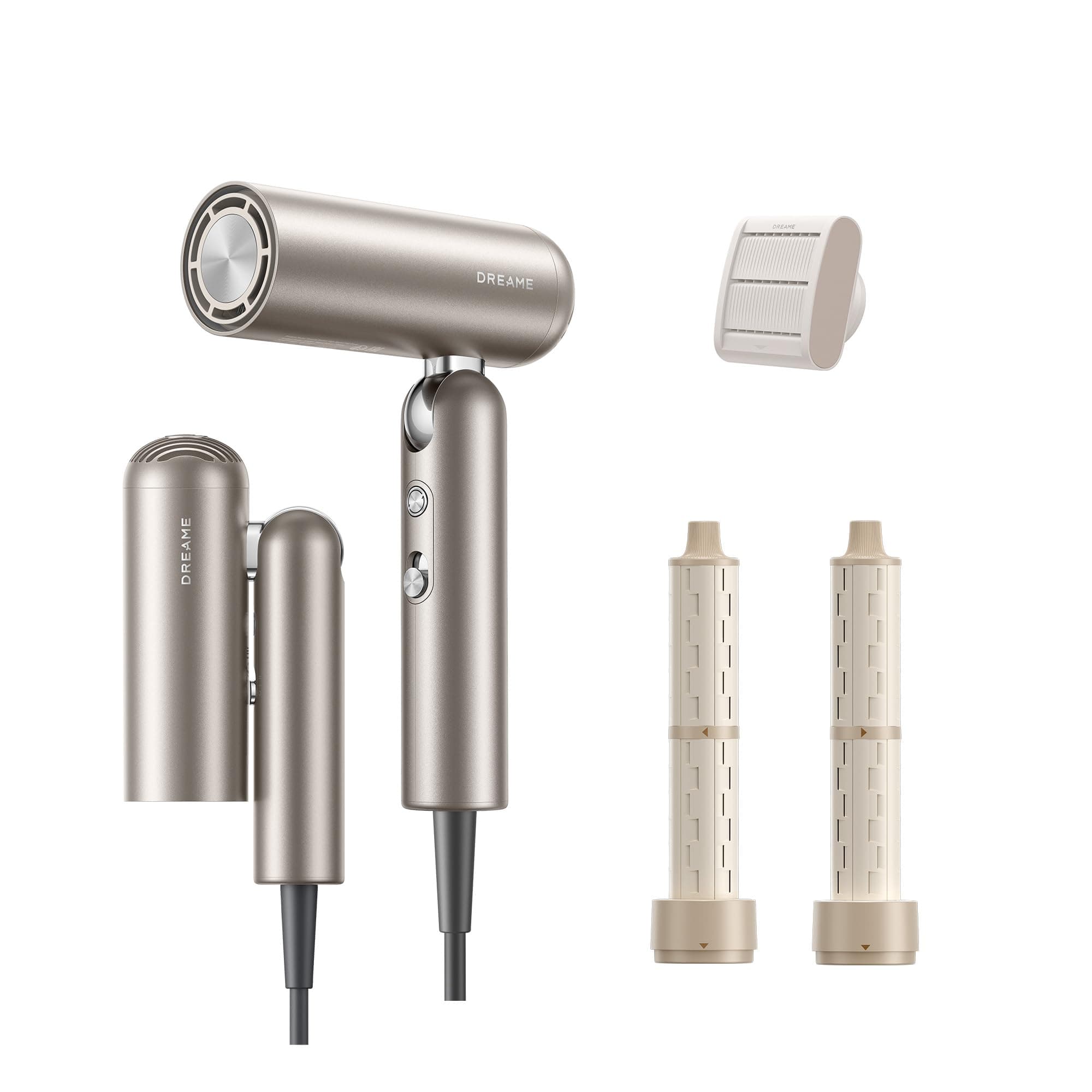 DREAME Pocket Neo Hochgeschwindigkeits-Haartrockner, 3 klappbare Formen Reiseföhn, 300 g, 110.000 U/min Motor, 300 Millionen negative Ionen/cm³, konstant 57 °C, 40s NTC-Trocknung, 2026 Neue