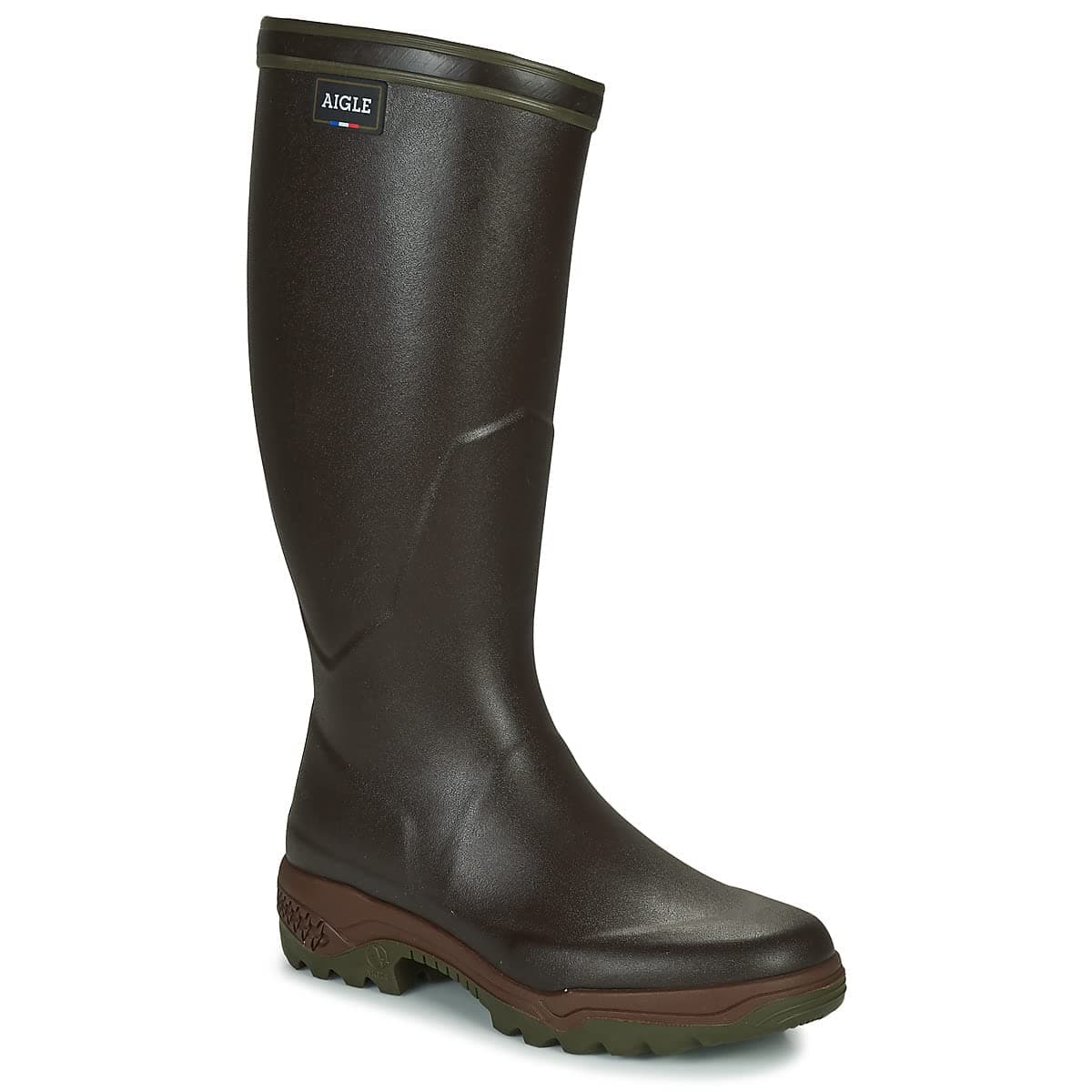 Aigle PARCOURS 2 – Bottes en Caoutchouc anti-fatigue Homme | Idéales chasse, travail et agriculture | Confort longue durée | 100% imperméables | Fabriqué en France