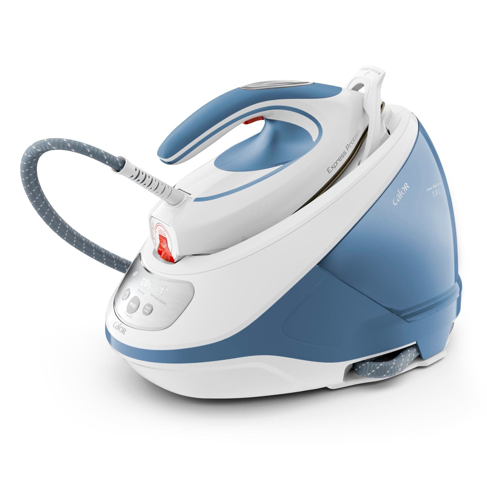 Calor Express Protect, Centrale Vapeur Classique, Débit vapeur 520 g/min, Sans réglage, Réservoir 1,8L, Fabriqué en France, SV9202C0